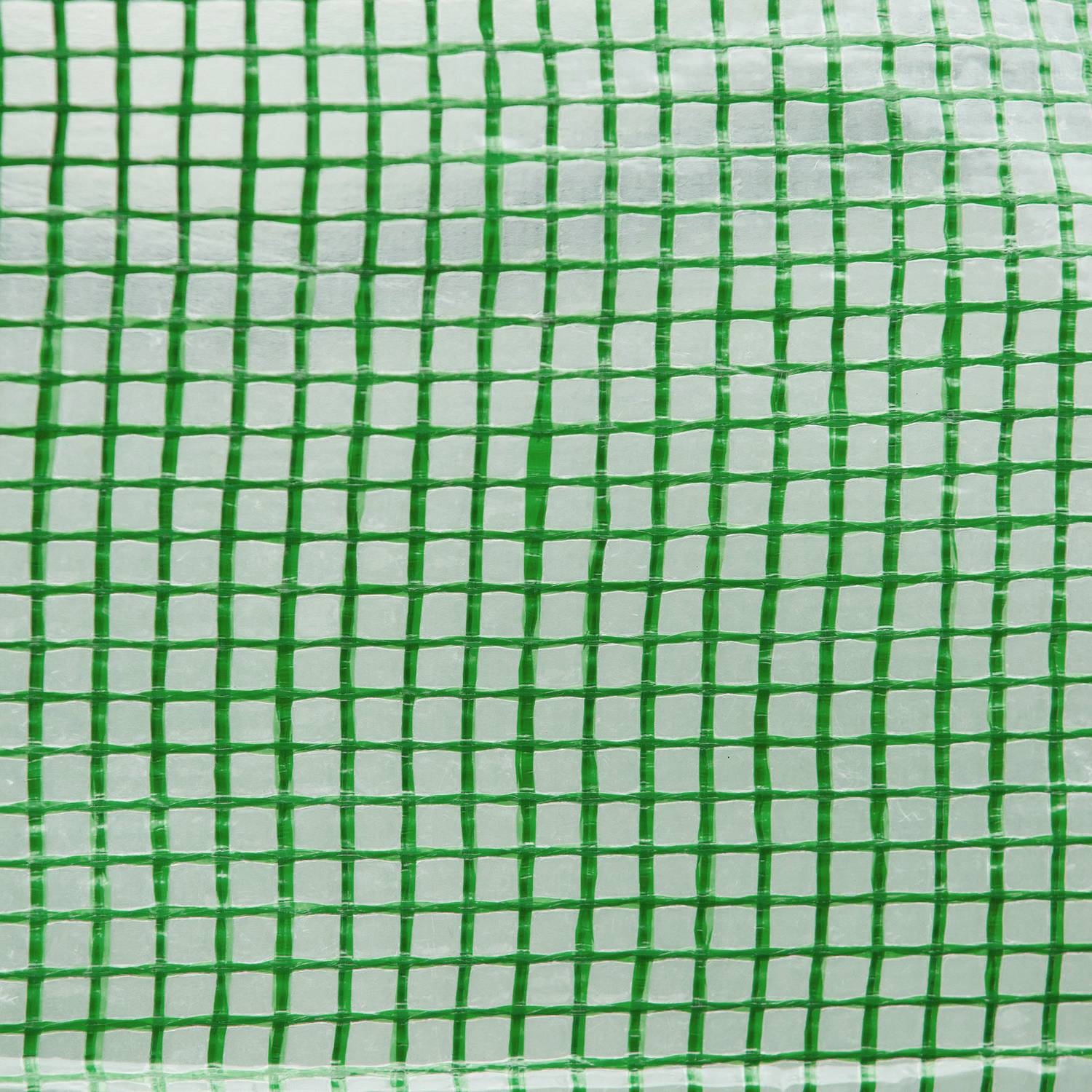 Växthusfolietunnel med fönster, 350x200x200 cm, grön