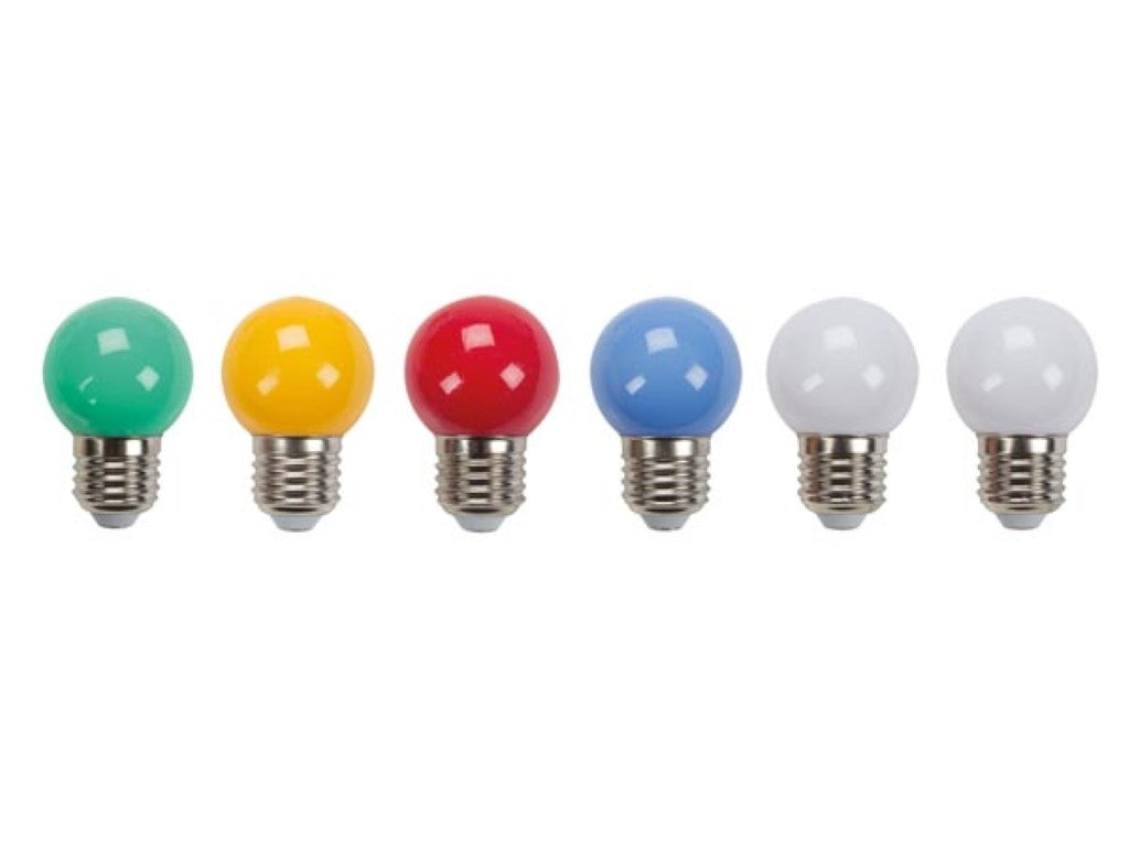 Färgade LED-lampor - (10 st)
