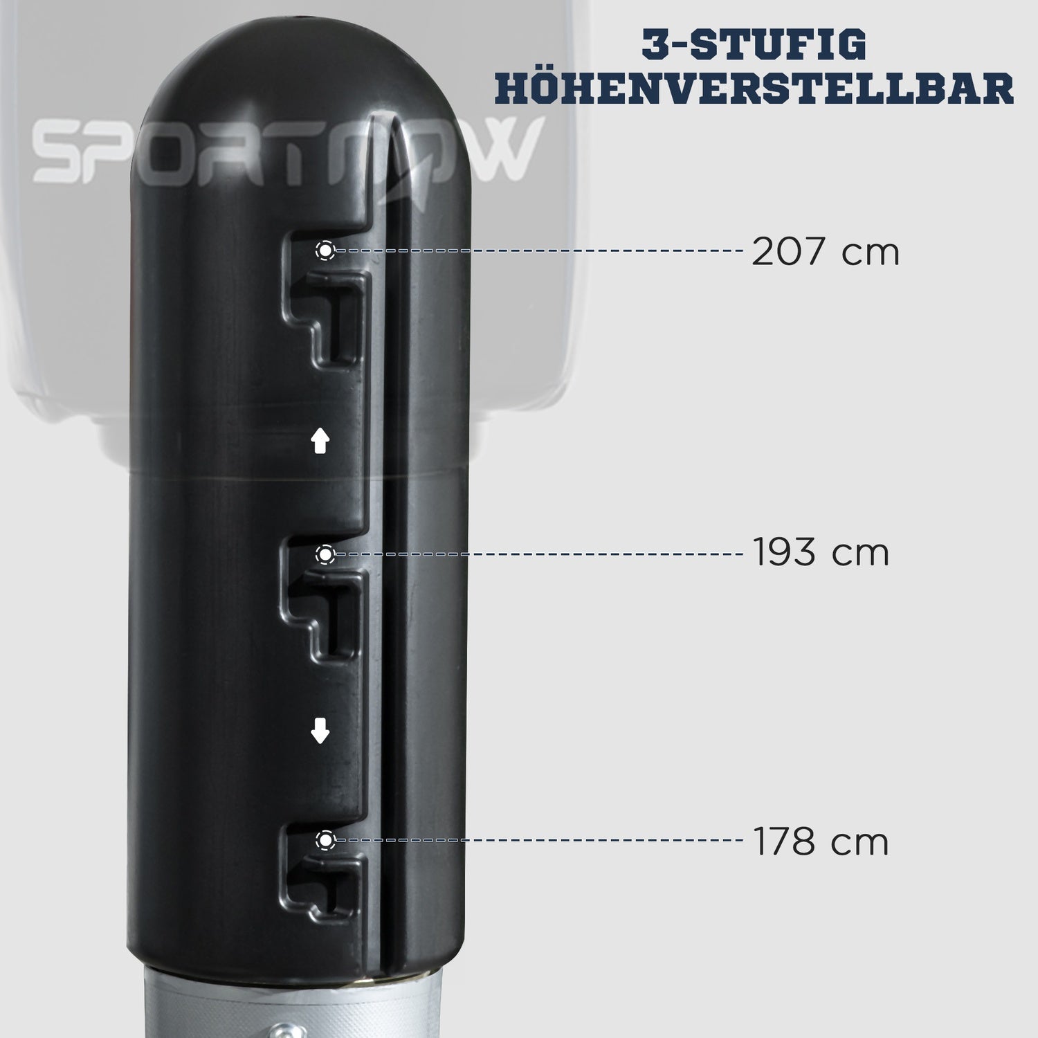 Fristående justerbar boxningsväska – Vuxen hemmaträning 178-207cm