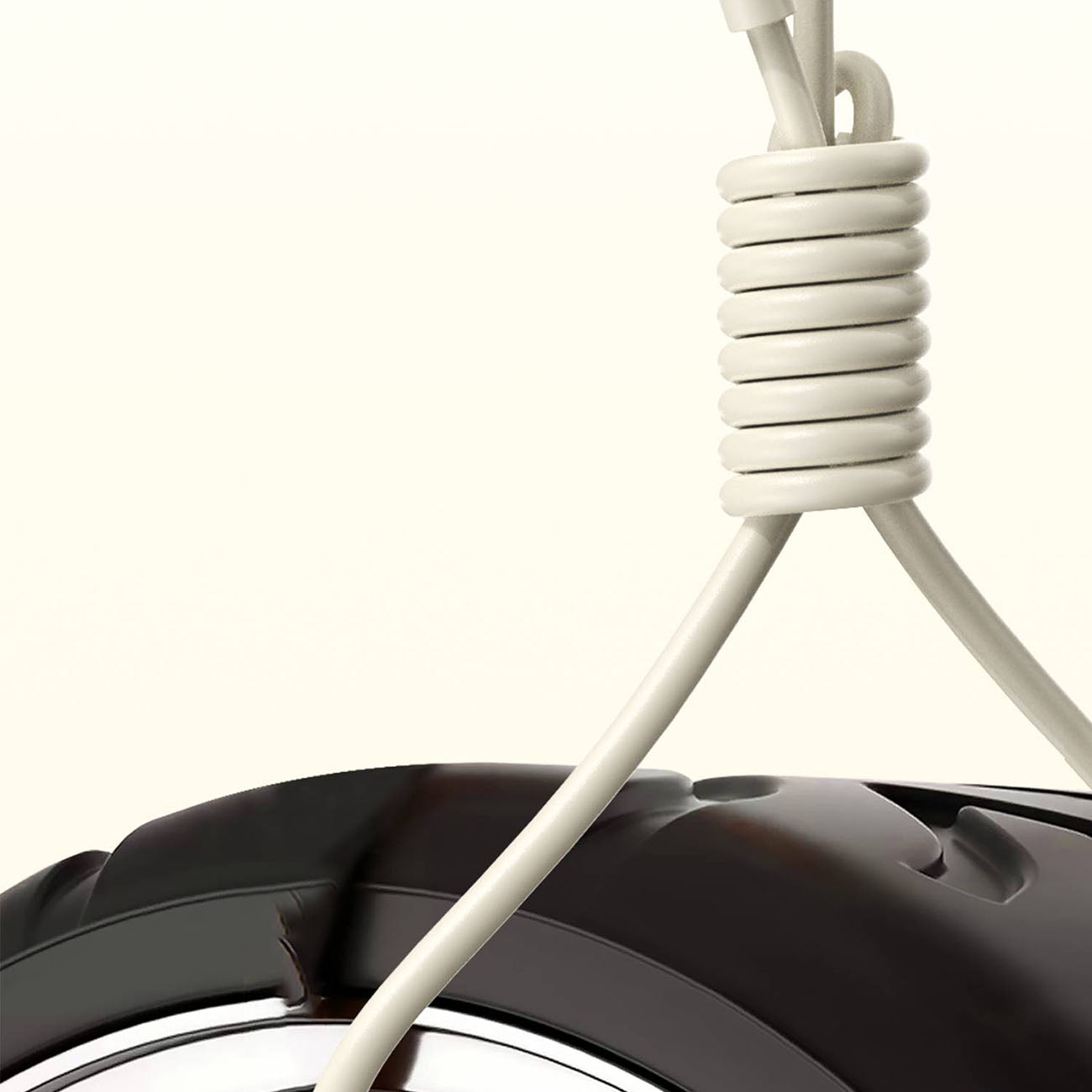 Förstärkt kabel för iPhone SR USB-A - Lightning 5A 1m beige