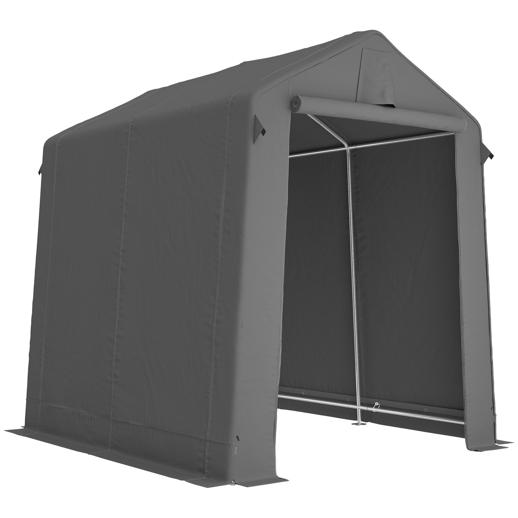 Förvaringstält för utomhusbruk 2,3 x 1,9 m, vattentätt, mörkgrått