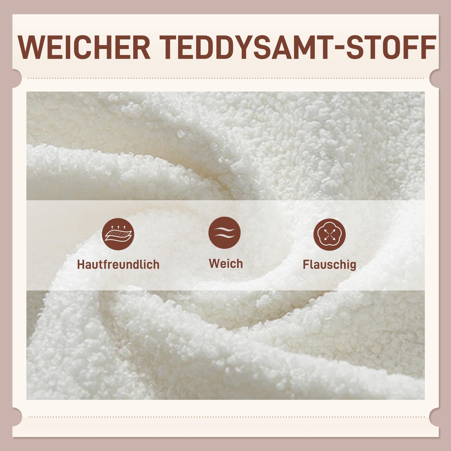 Fåtölj Loungestol med Teddytyg och svankstöd