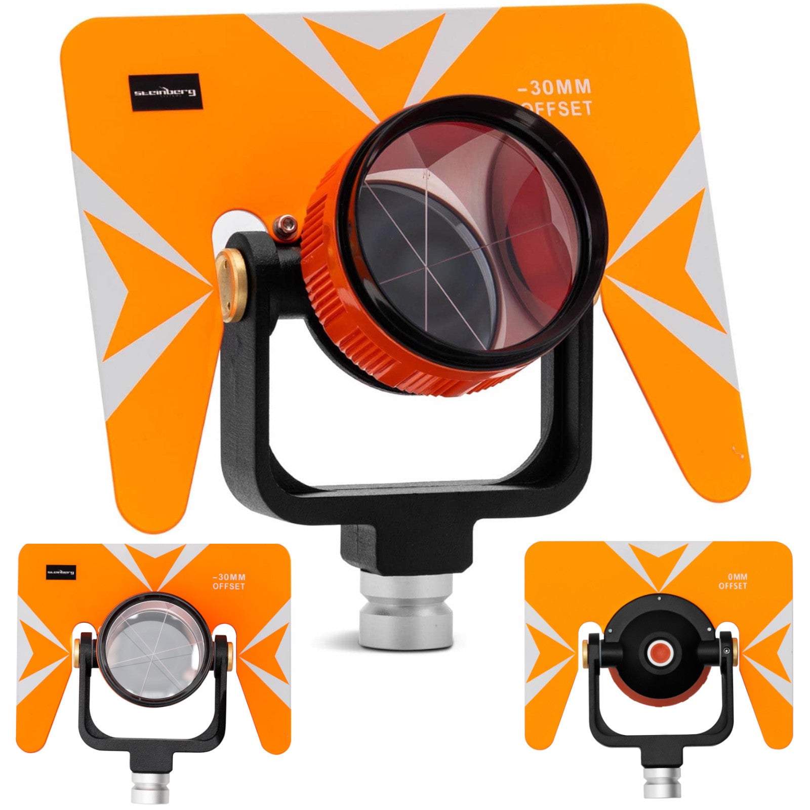 Geodetisk prisma, avståndsmätarspegel för totalstation, dia. 2,41 cm