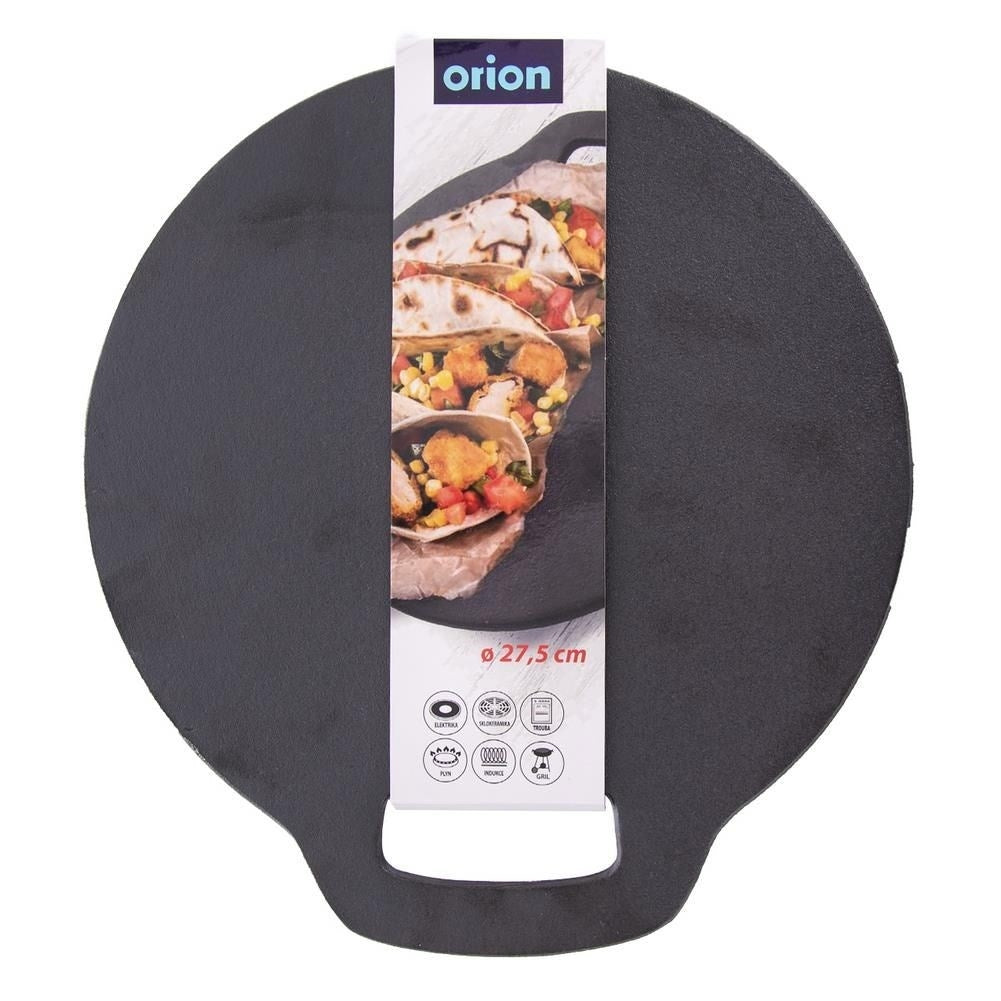 Gjutjärnsplatta för bakning av plättar, pizza och tortillor