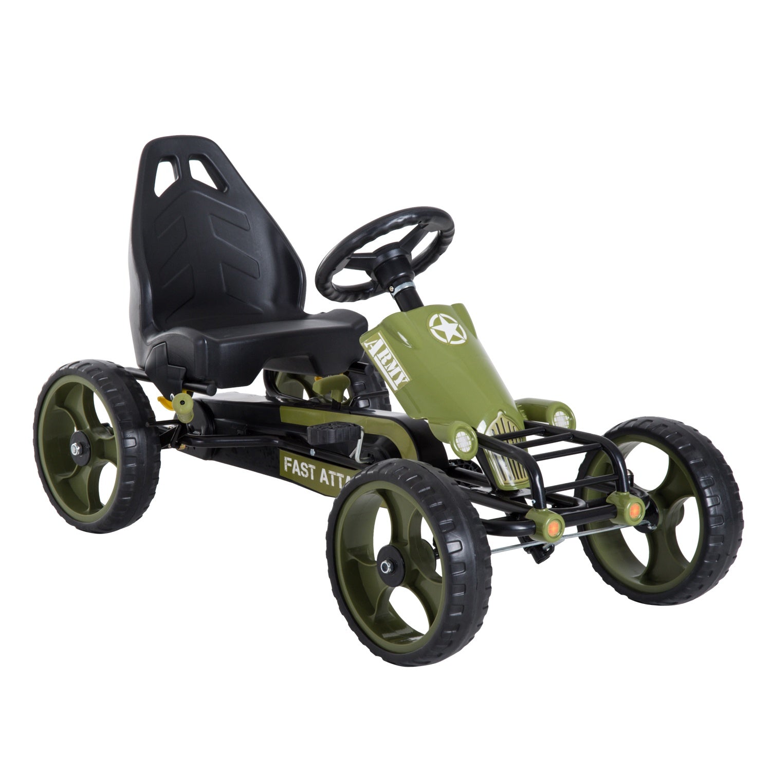 Green Kids Go Kart – Handbroms, justerbar sits, 3+ år