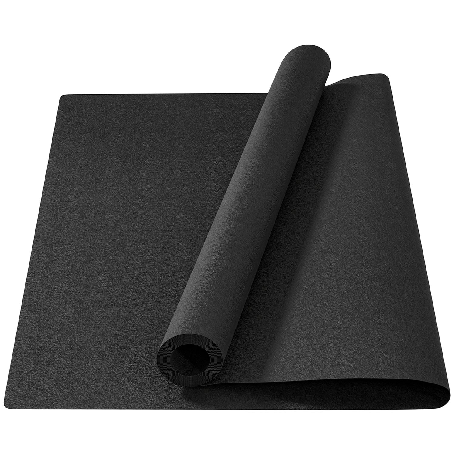 Svart halkfri träningsmatta, 4mm tjock, 200x100cm