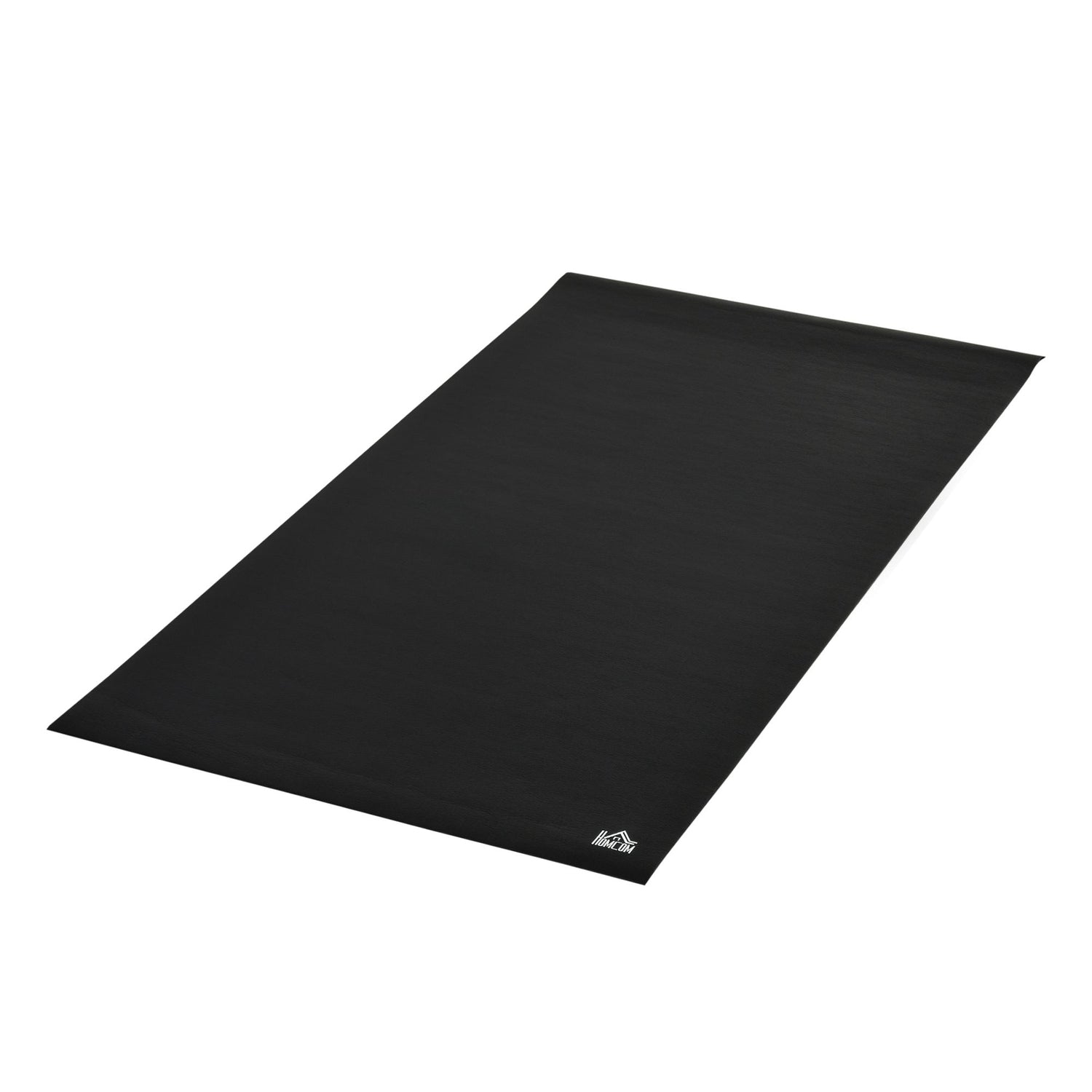 PVC Golvskyddsmatta för träningsutrustning – Svart, 180x90cm