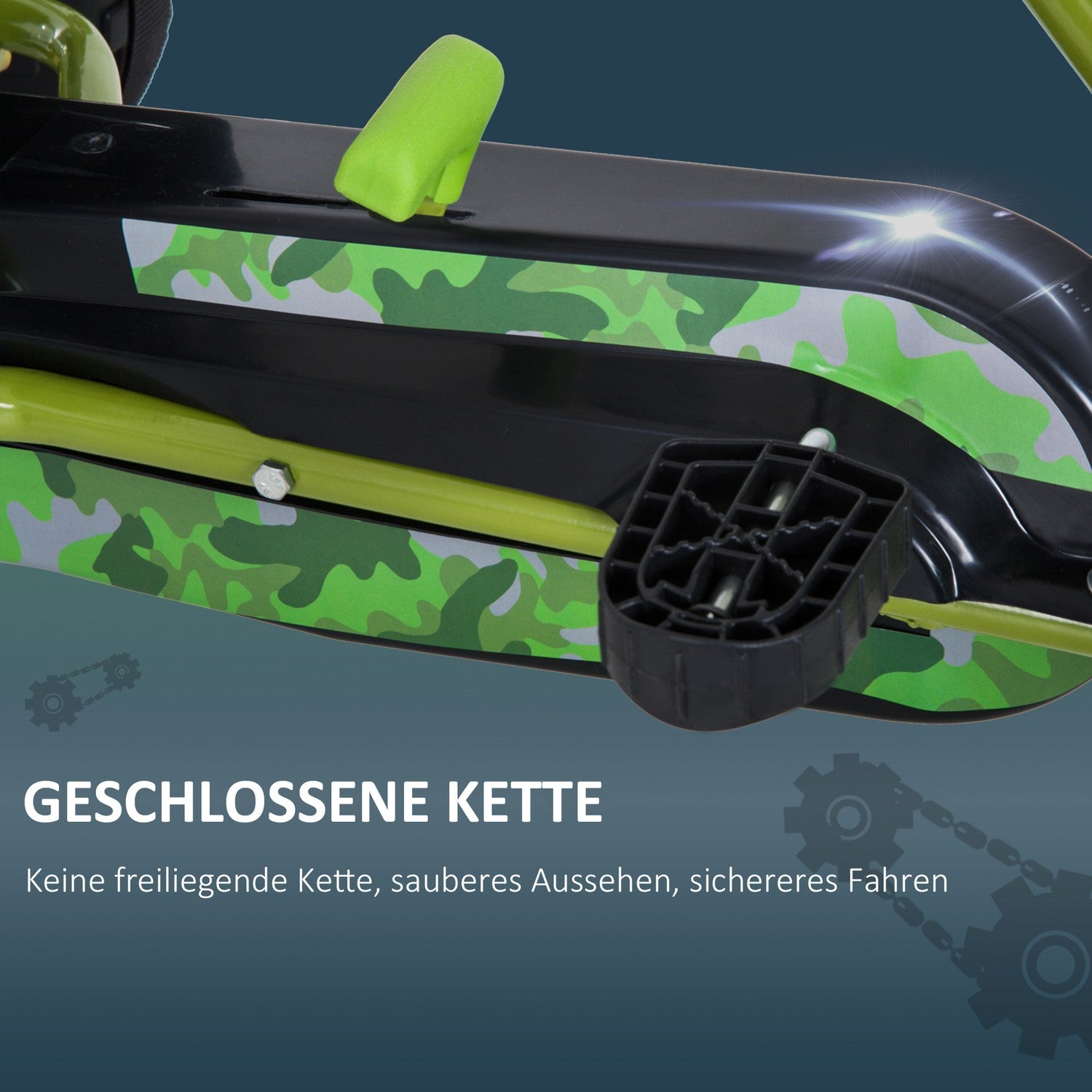 Green Pedal Go Kart för barn med justerbar sits och broms