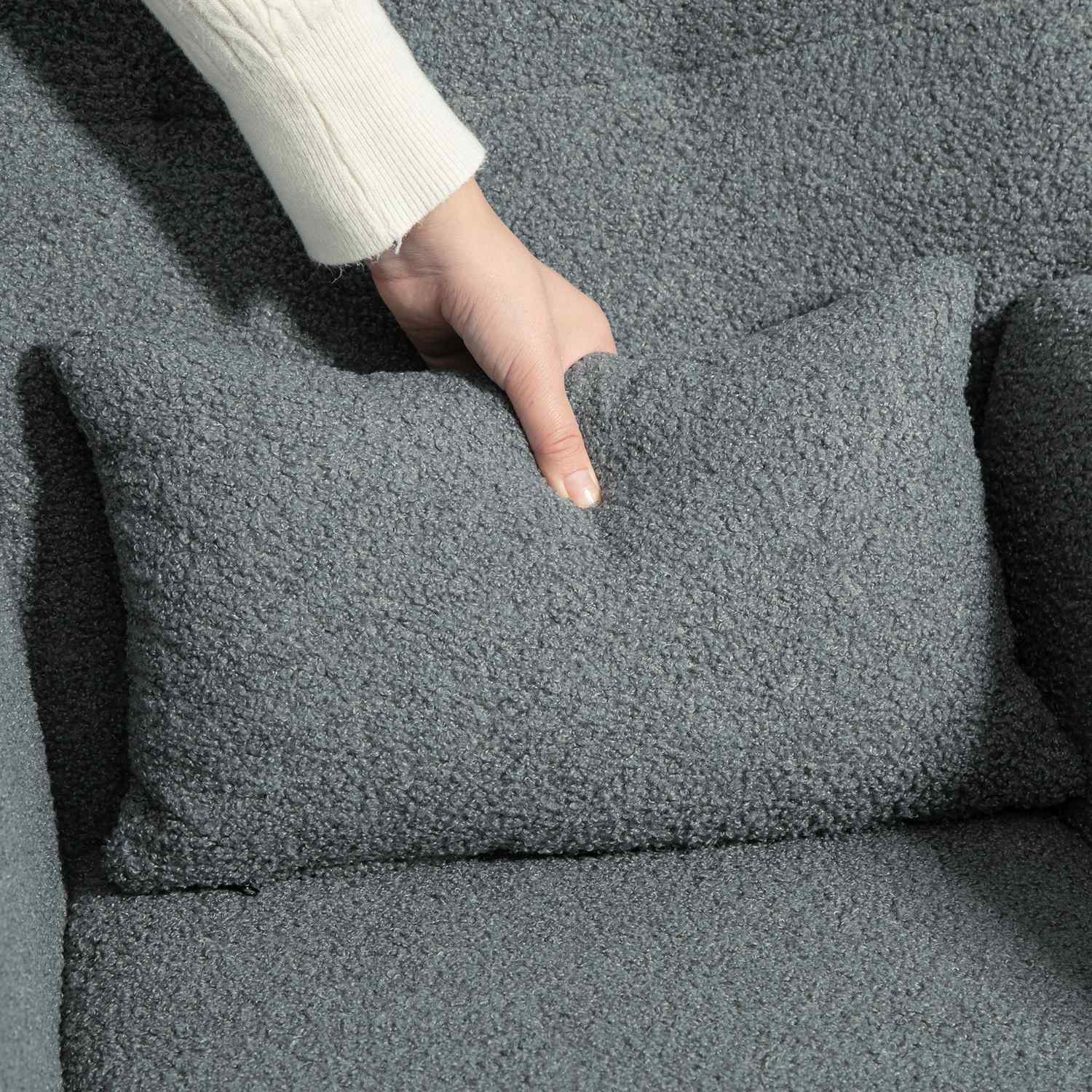 Grå gungstol med armstöd & svankstöd