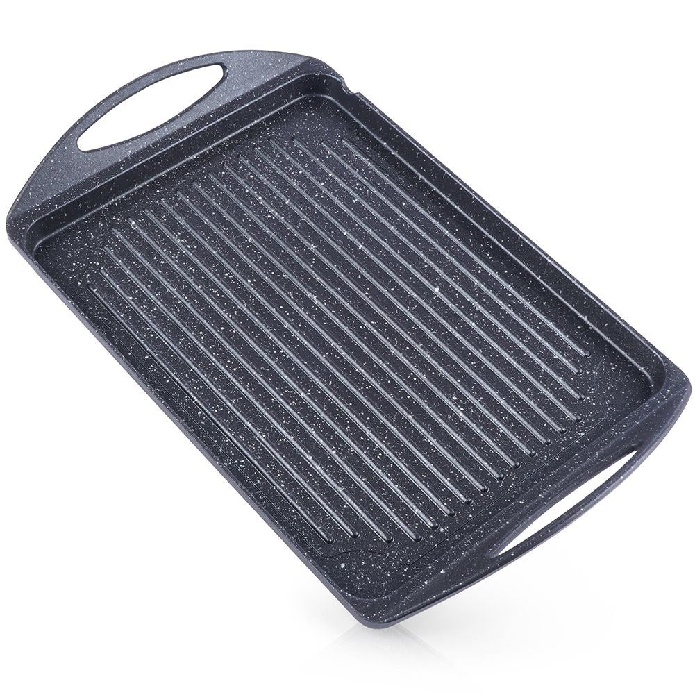 Grillplatta i aluminium med non-stick granitbeläggning