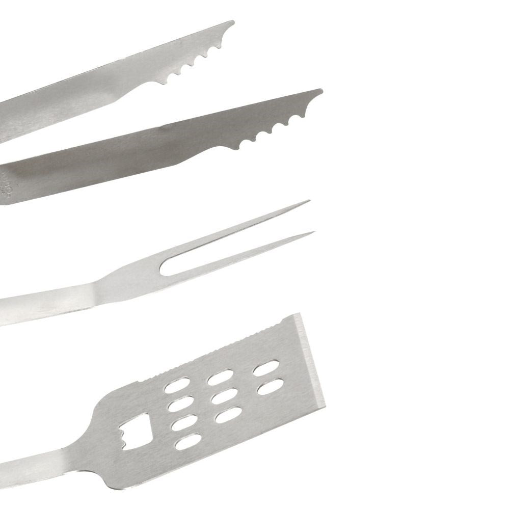 Grillredskap-set: Rostfritt stål, bekväma handtag, enkel förvaring