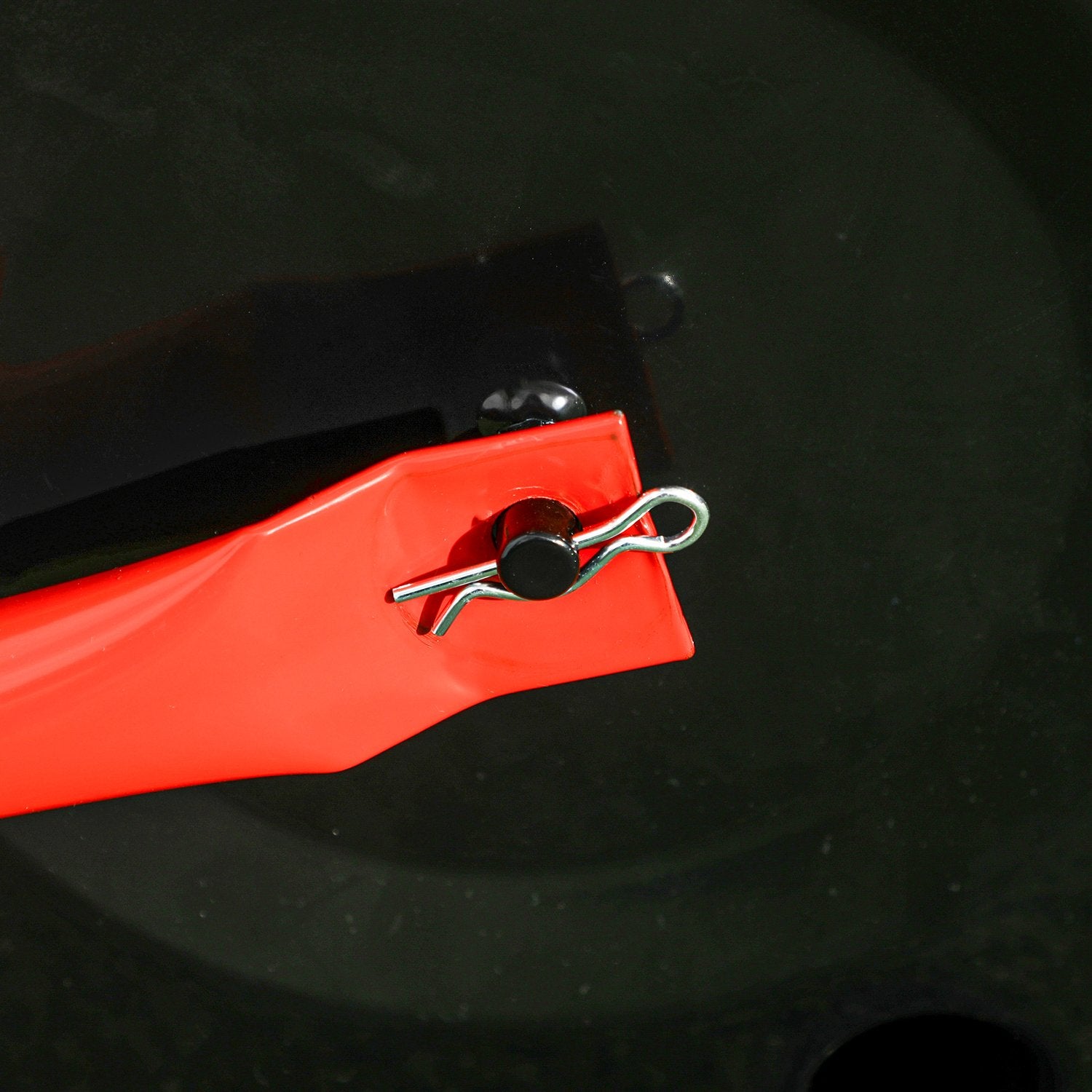 Gräsrulle 50cm, Stål, Fyll med vatten eller sand, Röd