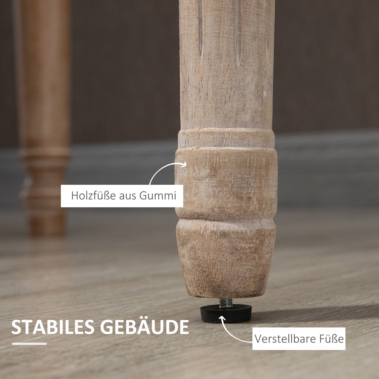 Grå stoppade matstolar, set om 2 – Rottingrygg, linnelook