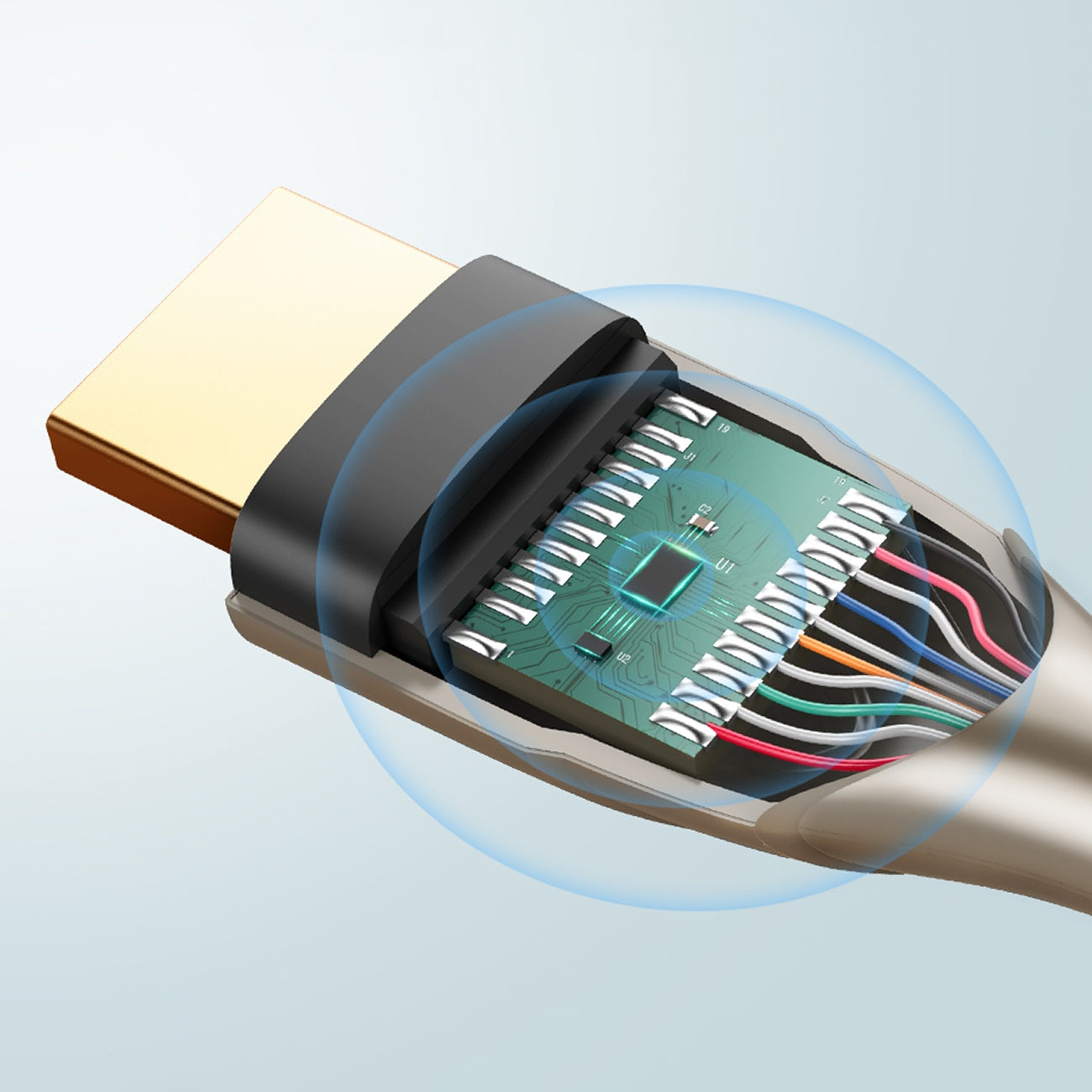 HDMI 2.0 4K UHD-kabel, 2m, svart