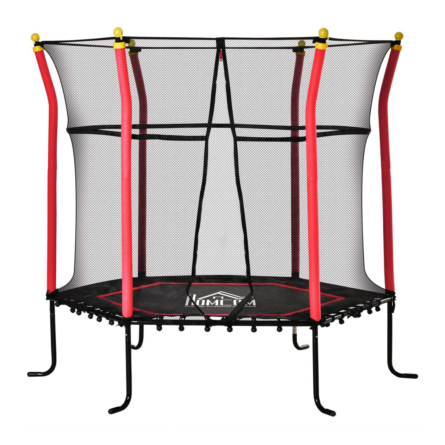 160 Cm Barnetrampolin Hagetrampolin Med Sikkerhetsnett Kantbeskyttelse Fitness Trampoline Mini Trampoline Med Nett For 3-10 år Barn