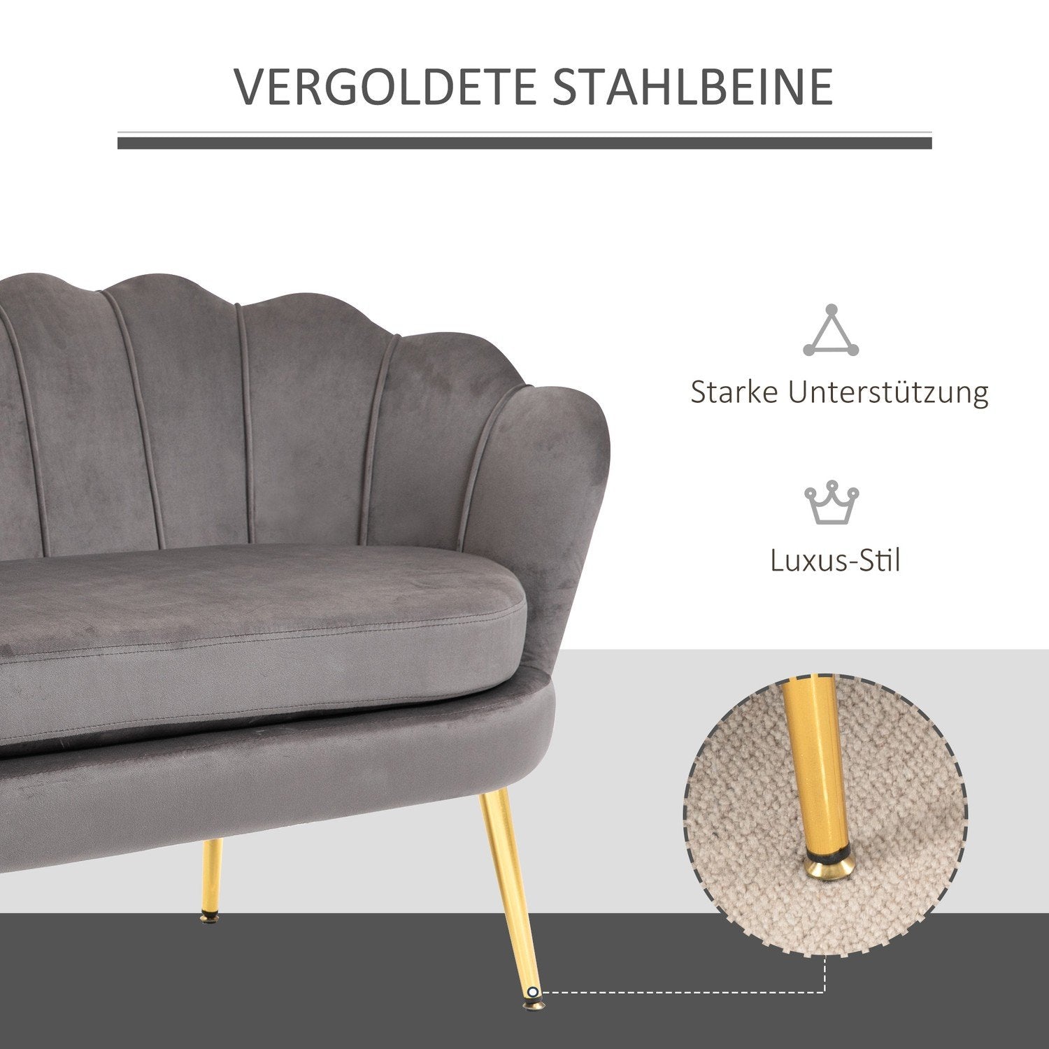 2-Sits Tygsoffa, Tvåsits Loungesoffa Med Mjuka, Generösa Kuddar, Stoppad Soffa, Sittplatser, Stoppade Möbler, Designsoffa, Elegant Sammetspolyester