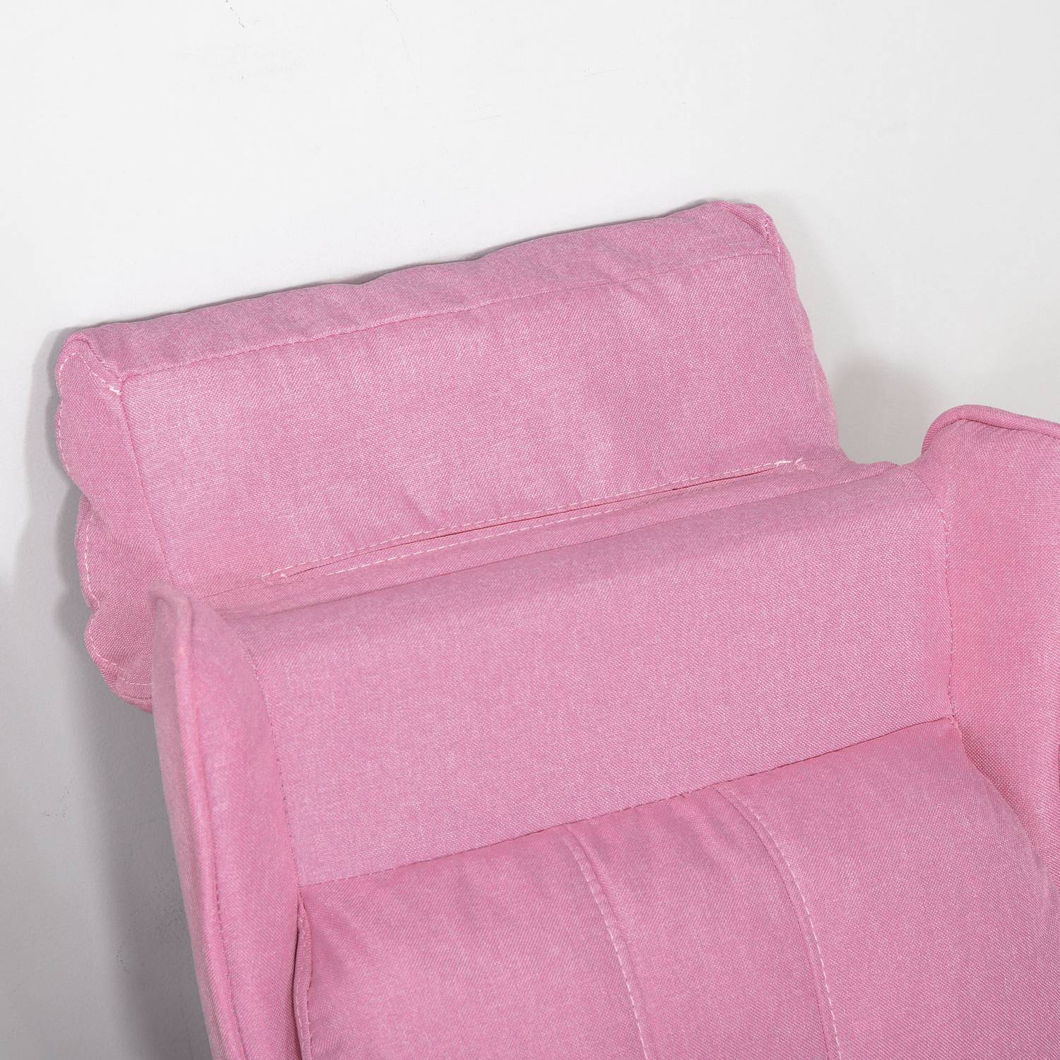 Justerbar barnesofa med fotstøtte, komfortabel barnestol for 3-5 år, rosa, 58X53X70cm, perfekt for gutter og jenter