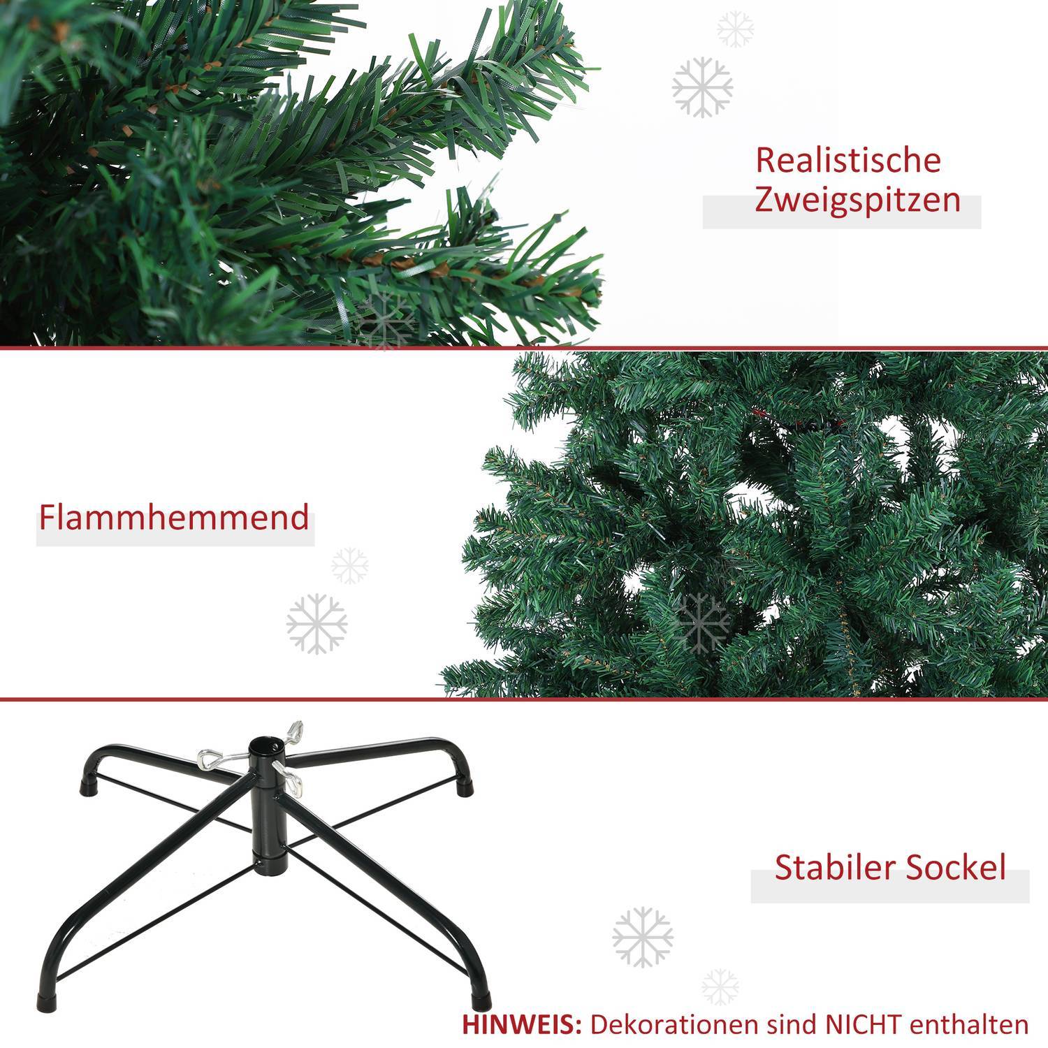 Juletre Juletre 1000 Grener Gran Pvc Grønn ∅102 X H180 Cm