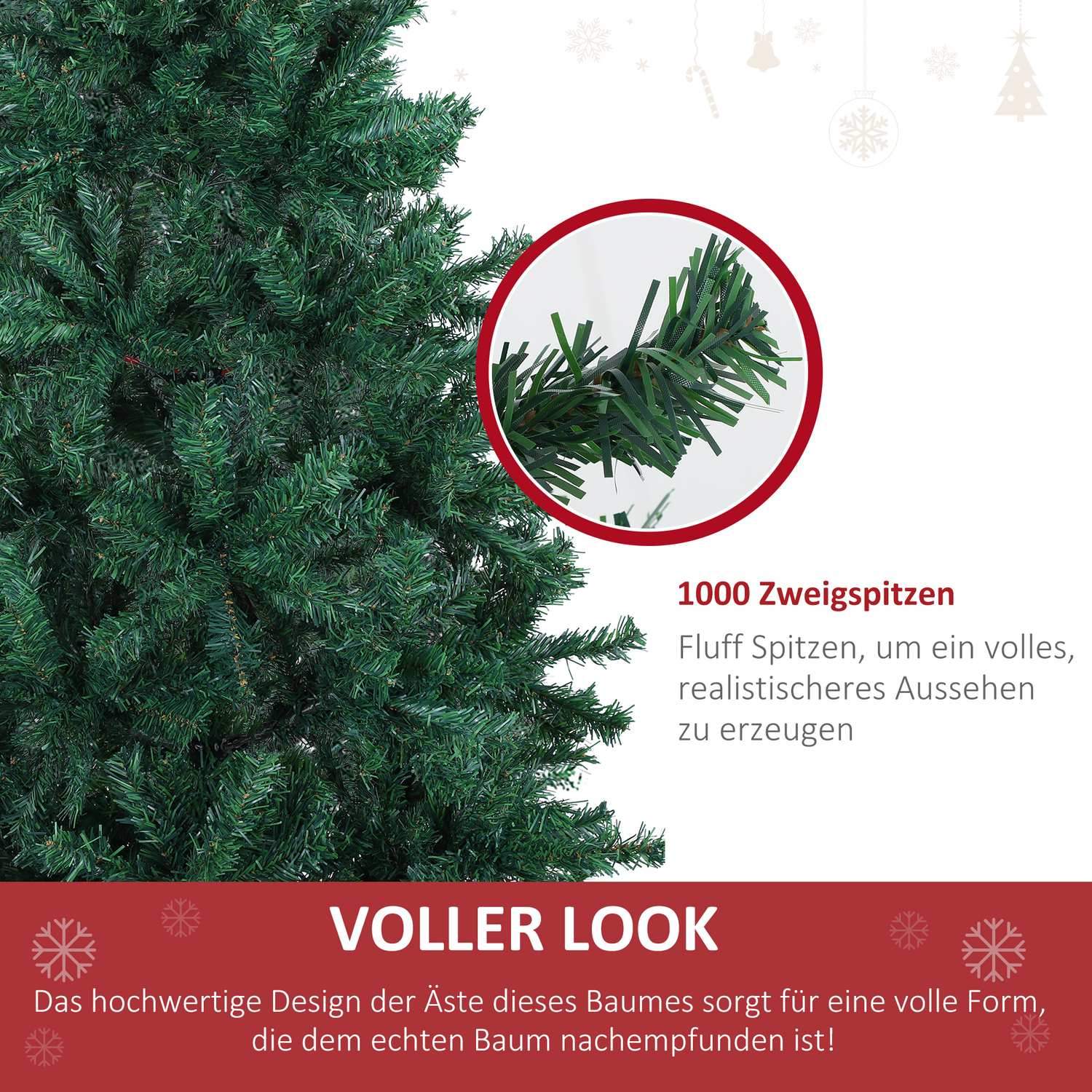 Juletre Juletre 1000 Grener Gran Pvc Grønn ∅102 X H180 Cm