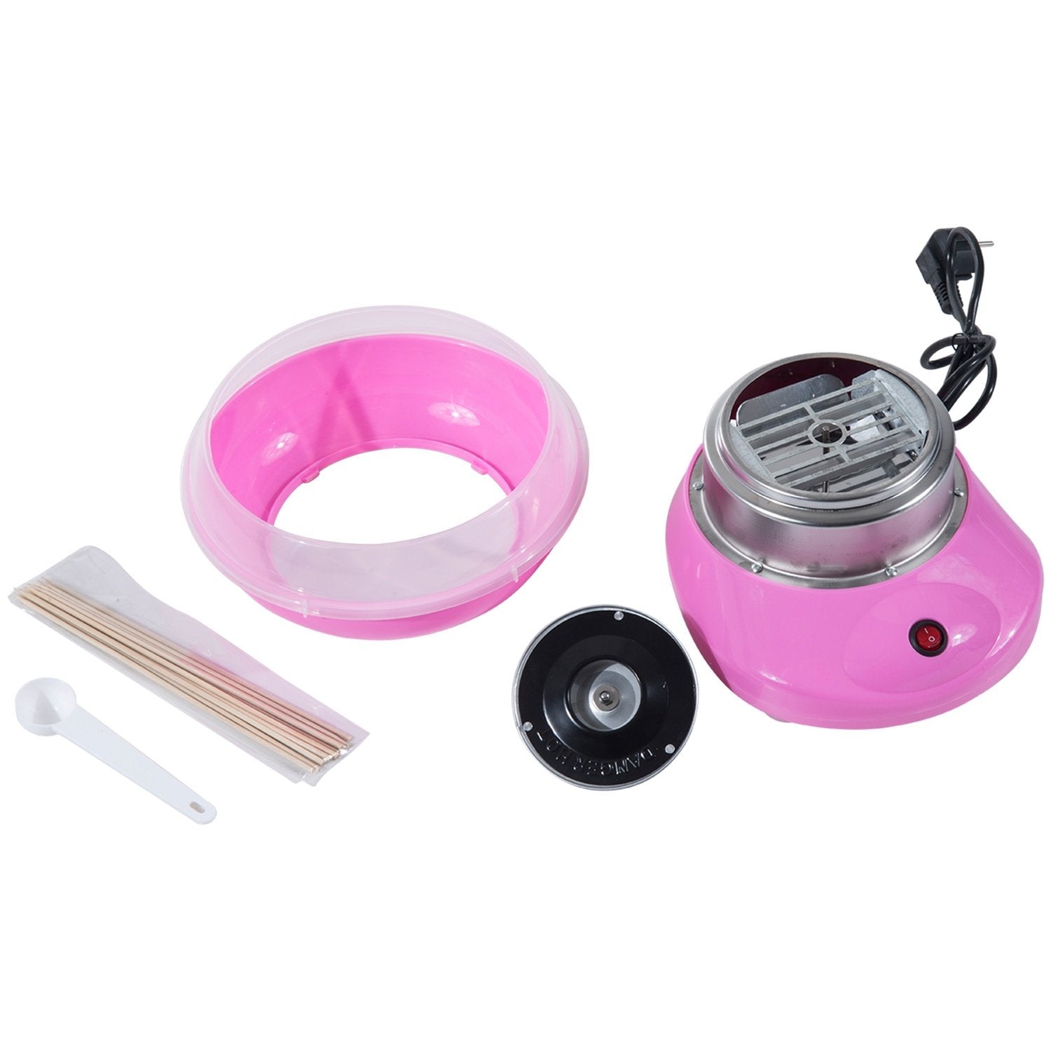 Spinnspinnmaskin Candy Floss Machine Candy Floss Machine (modell 1/rosa)