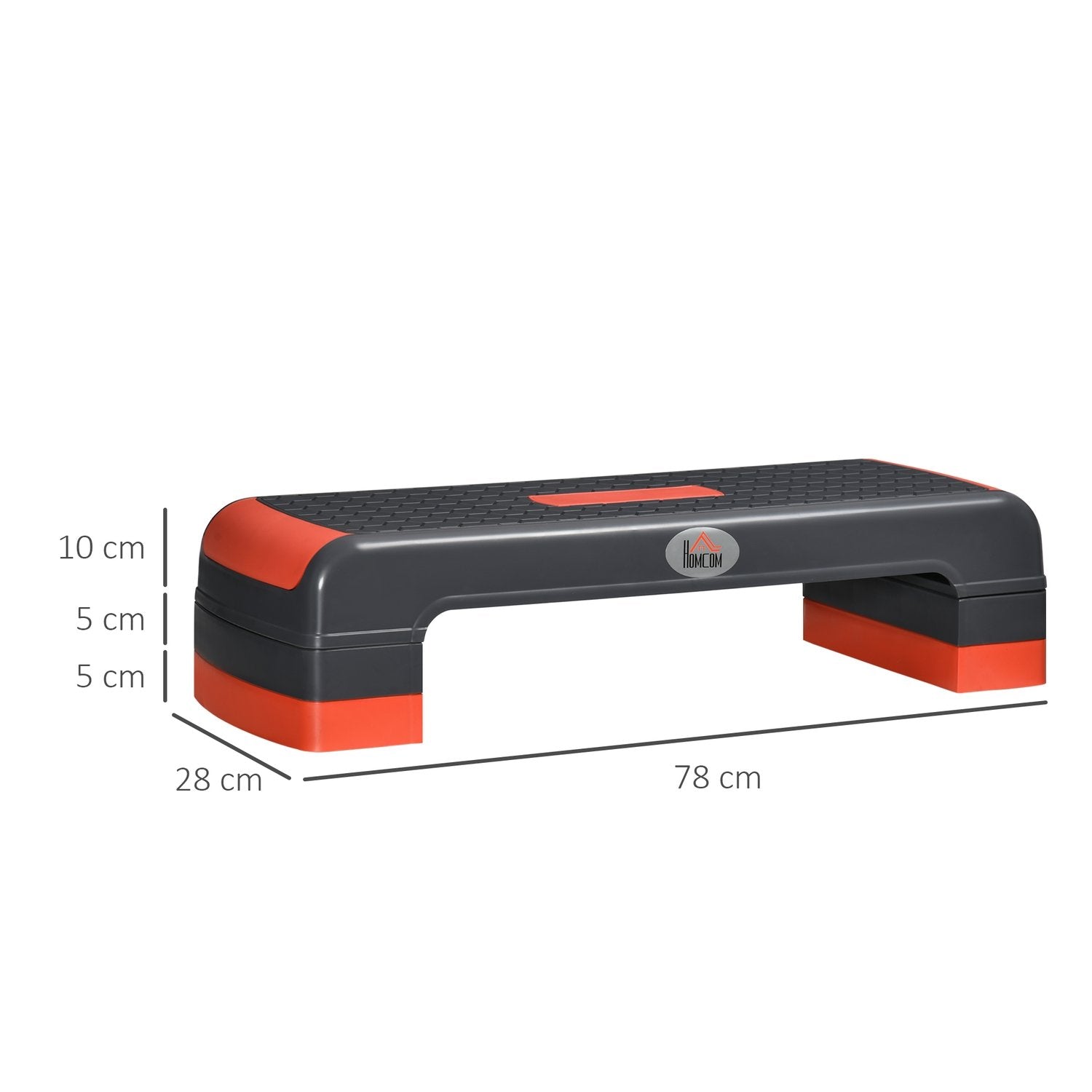 Aerobic stepper, heve og senke trinnbrett, treningssykkel med 3 nivåer (10/15/20 cm), innendørs og utendørs, opptil 150 kg