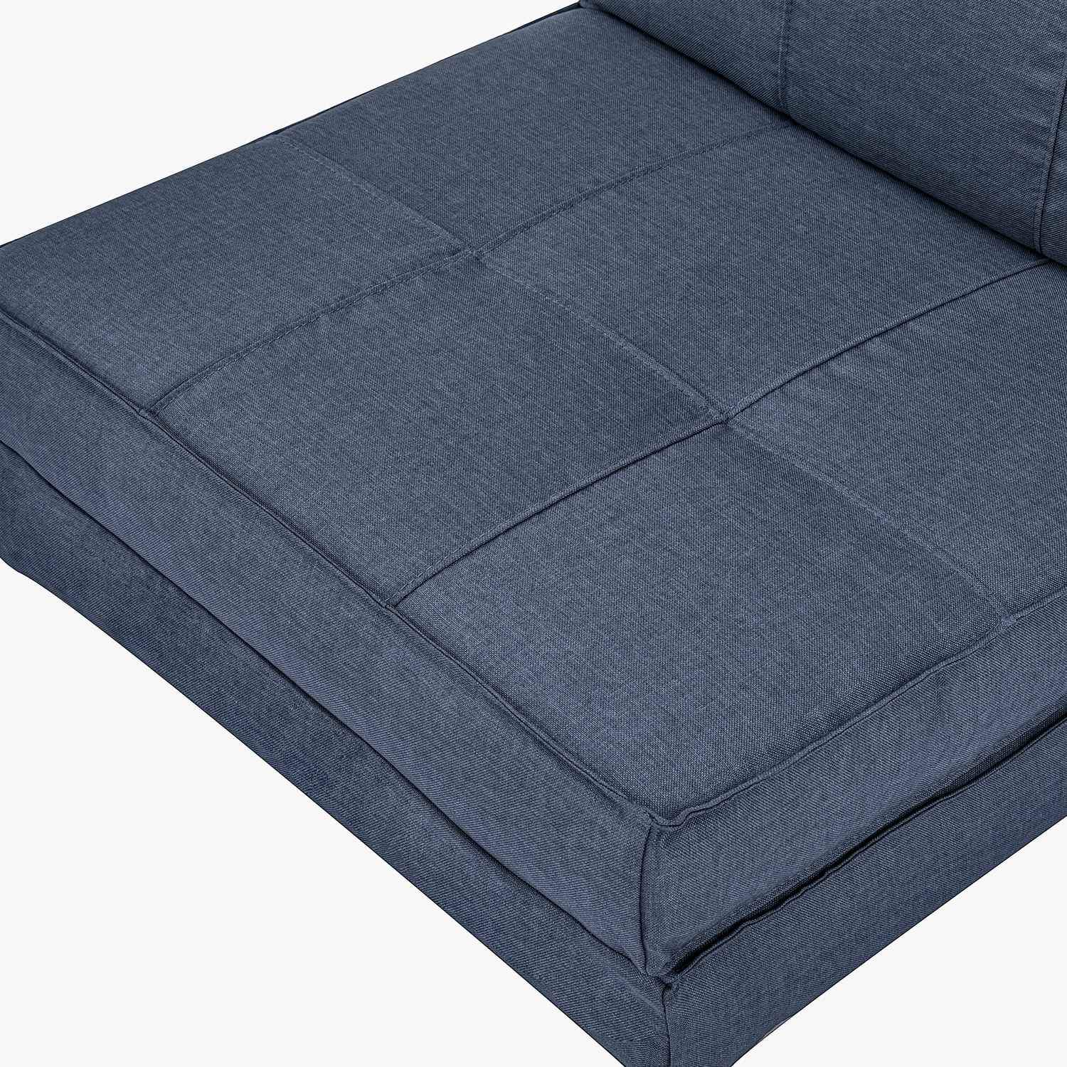 Gulvsofa, sammenleggbar sovesofa, gulvstol, 5-lags justerbar sammenleggbar stol, sovesofa, sovesofa, enkeltsofa, mørkeblå, 61 X 73 X 58 cm