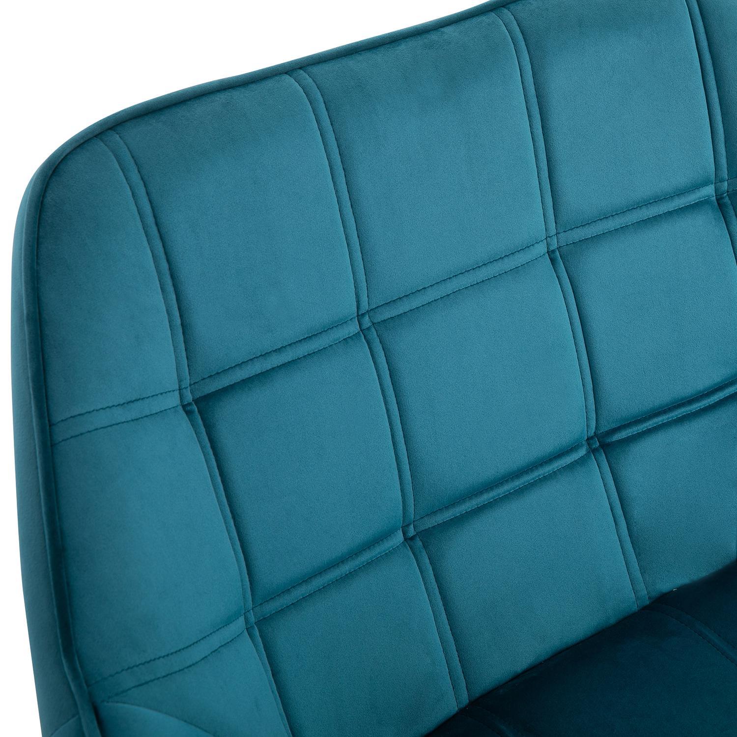 Enkel lenestol Wing Chair Relax-stol, fløyel, hevede ben, fløyelslignende polyester, skandinavisk, grønn, 64X62X72,5 cm