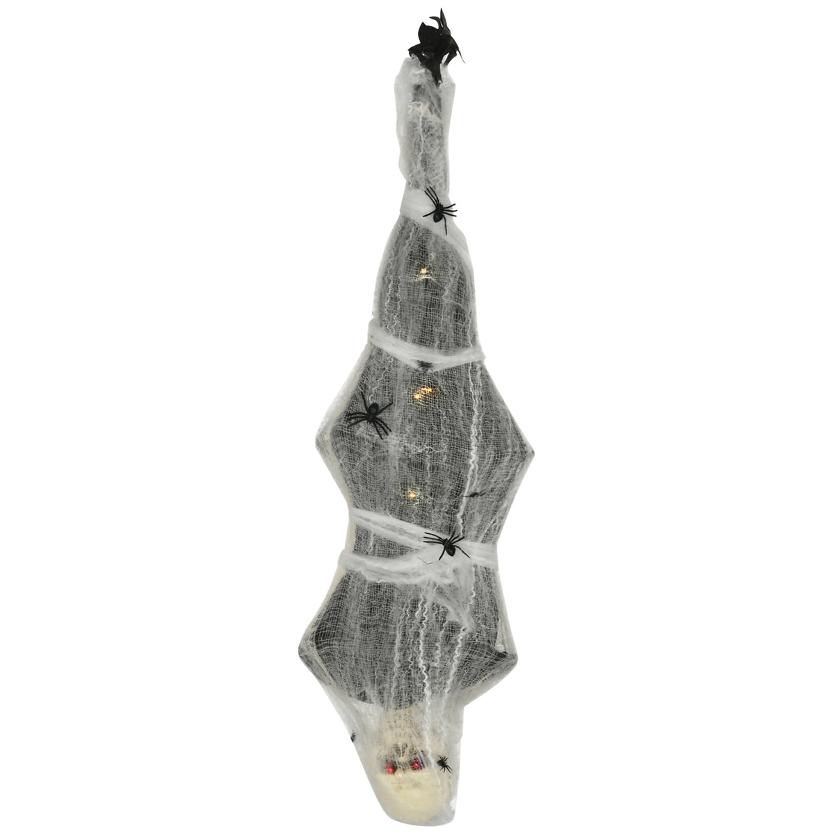 Halloween hängande mammaskelett med glödande ögon, 170cm