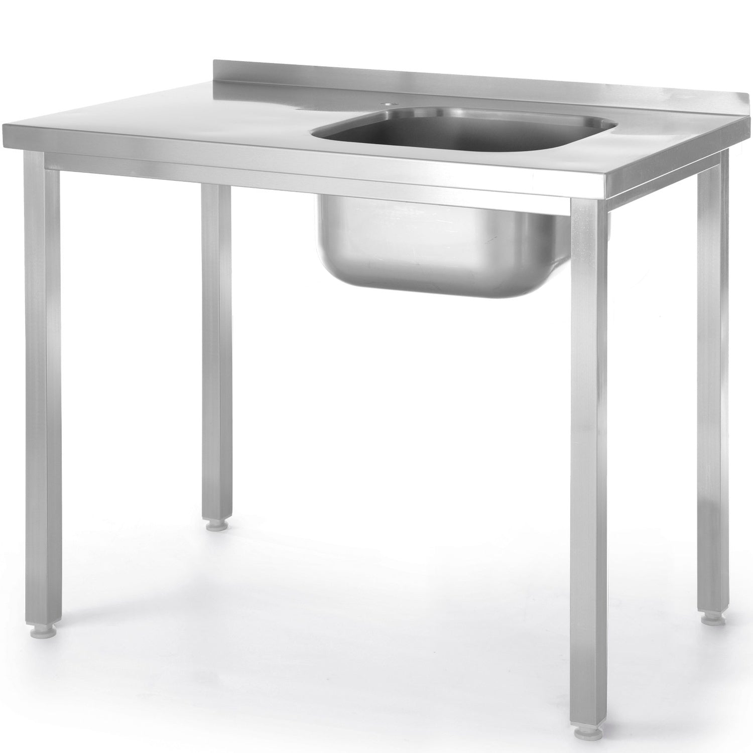 Handfat med en skål höger Budget Line STÅL 1000 x 600 x 850 cm - Hendi 816783
