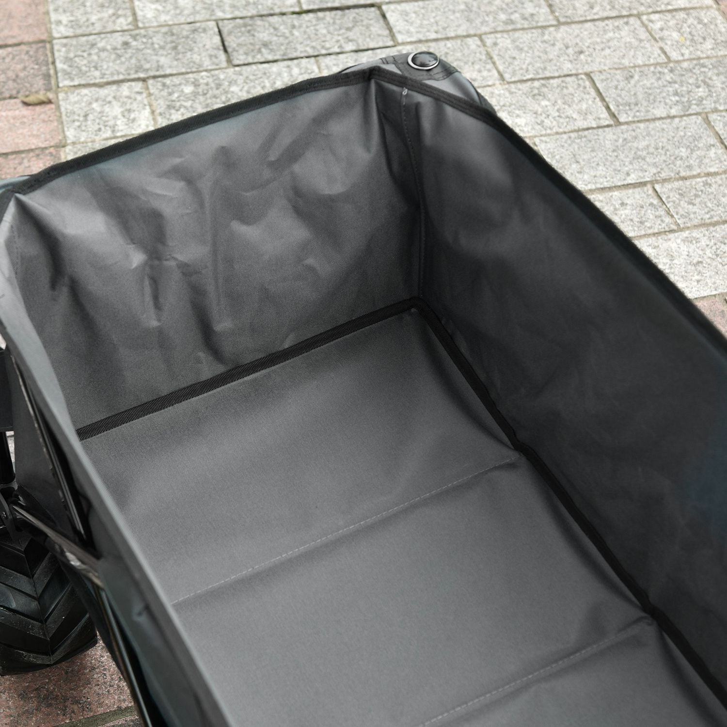 Hopfällbar trädgårdsvagn med 360° vridbar, 20 kg kapacitet