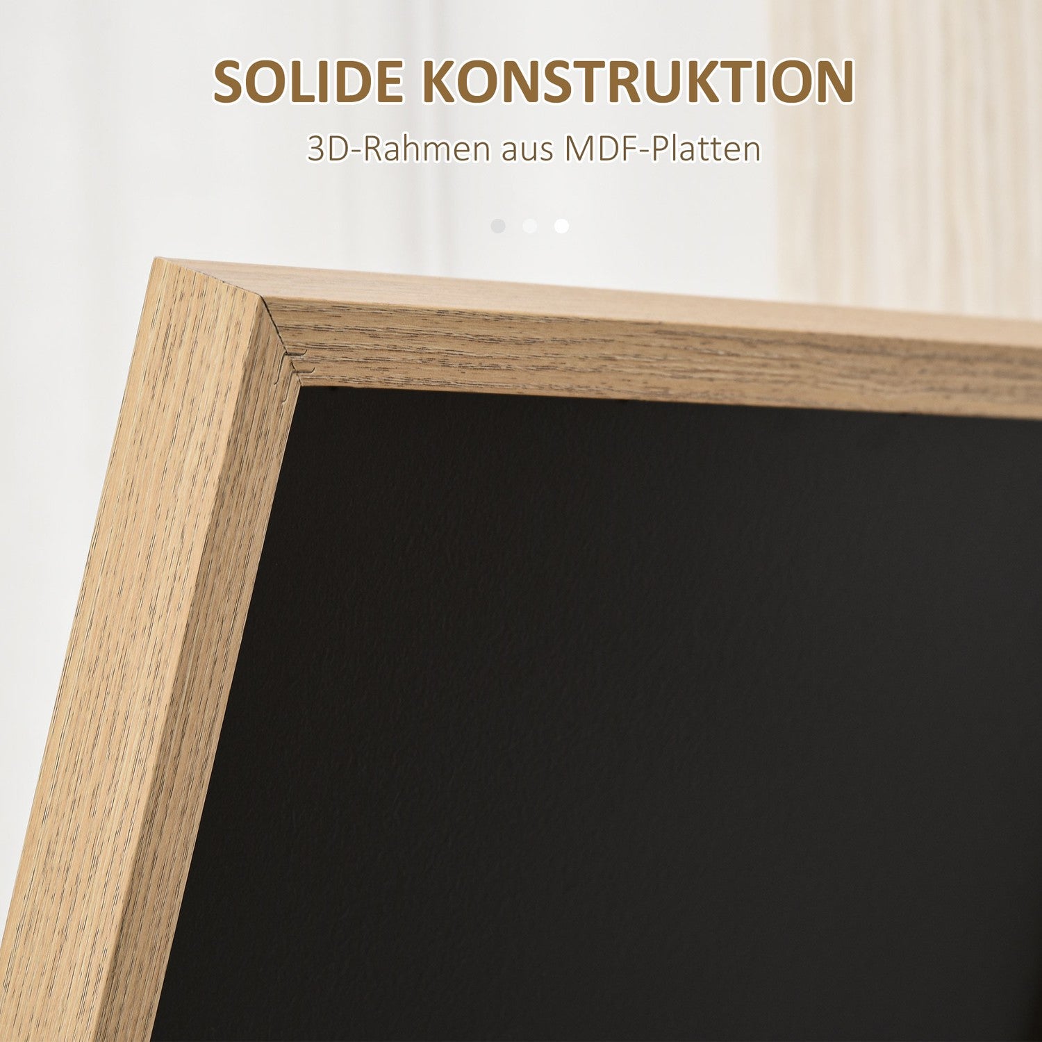 Hellängds stående spegel, träfibrer, silver/ljusbrun