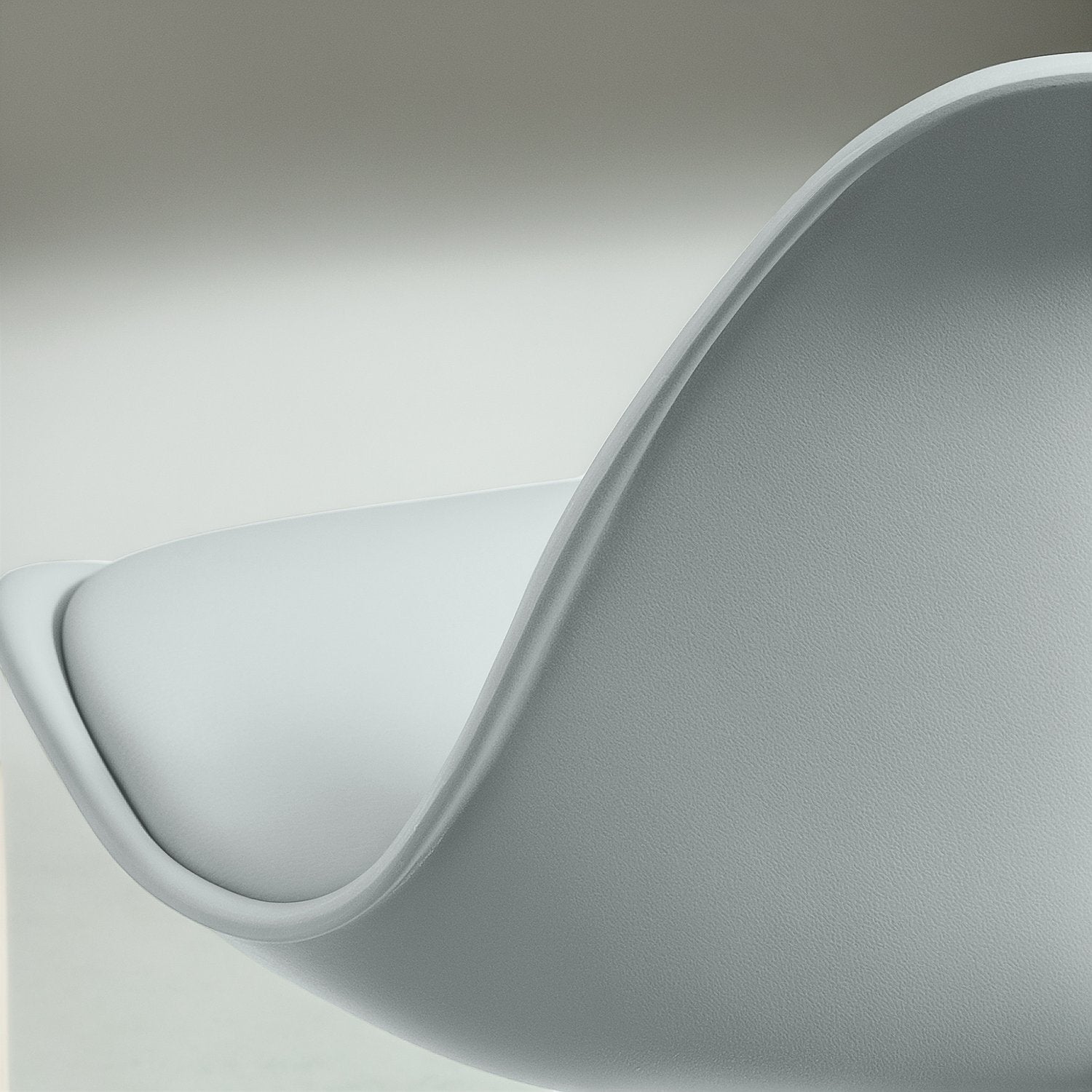 Höjdjusterbara grå barstolar, set om 2, konstläder