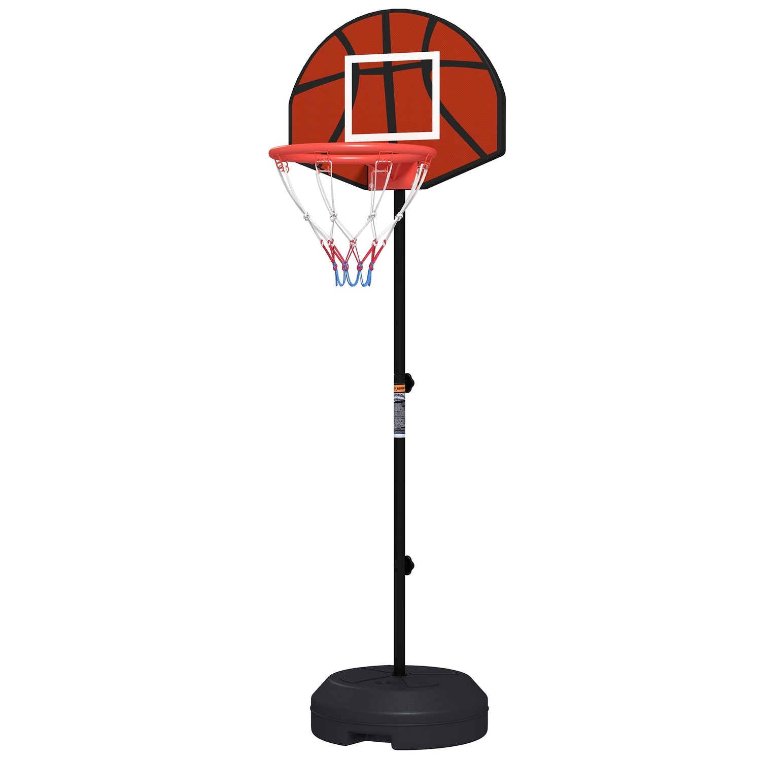 Höjdjusterbar basketbåge med magnetisk darttavla