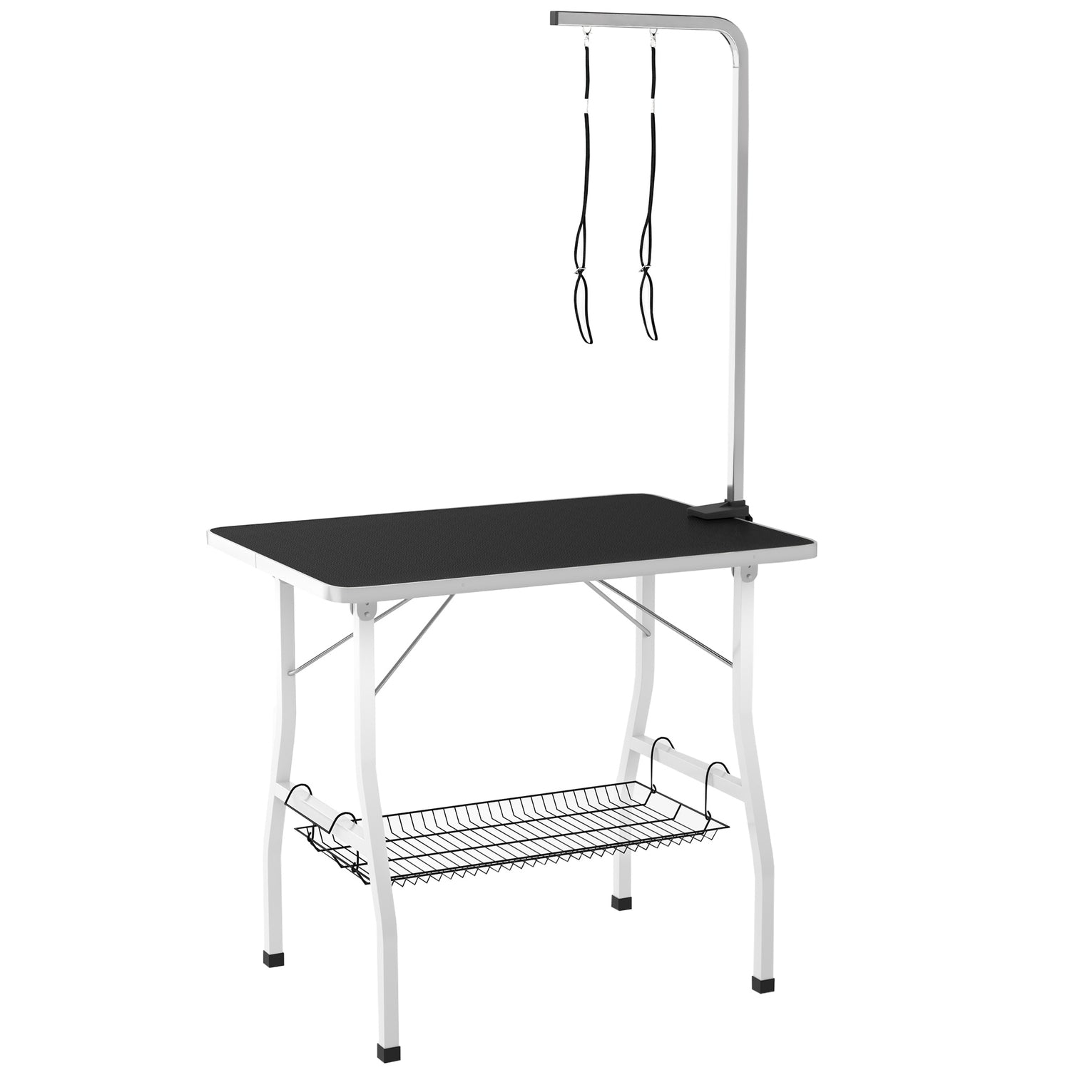 Höjdjusterbart hundvårdsbord, hopfällbart med lyftselar