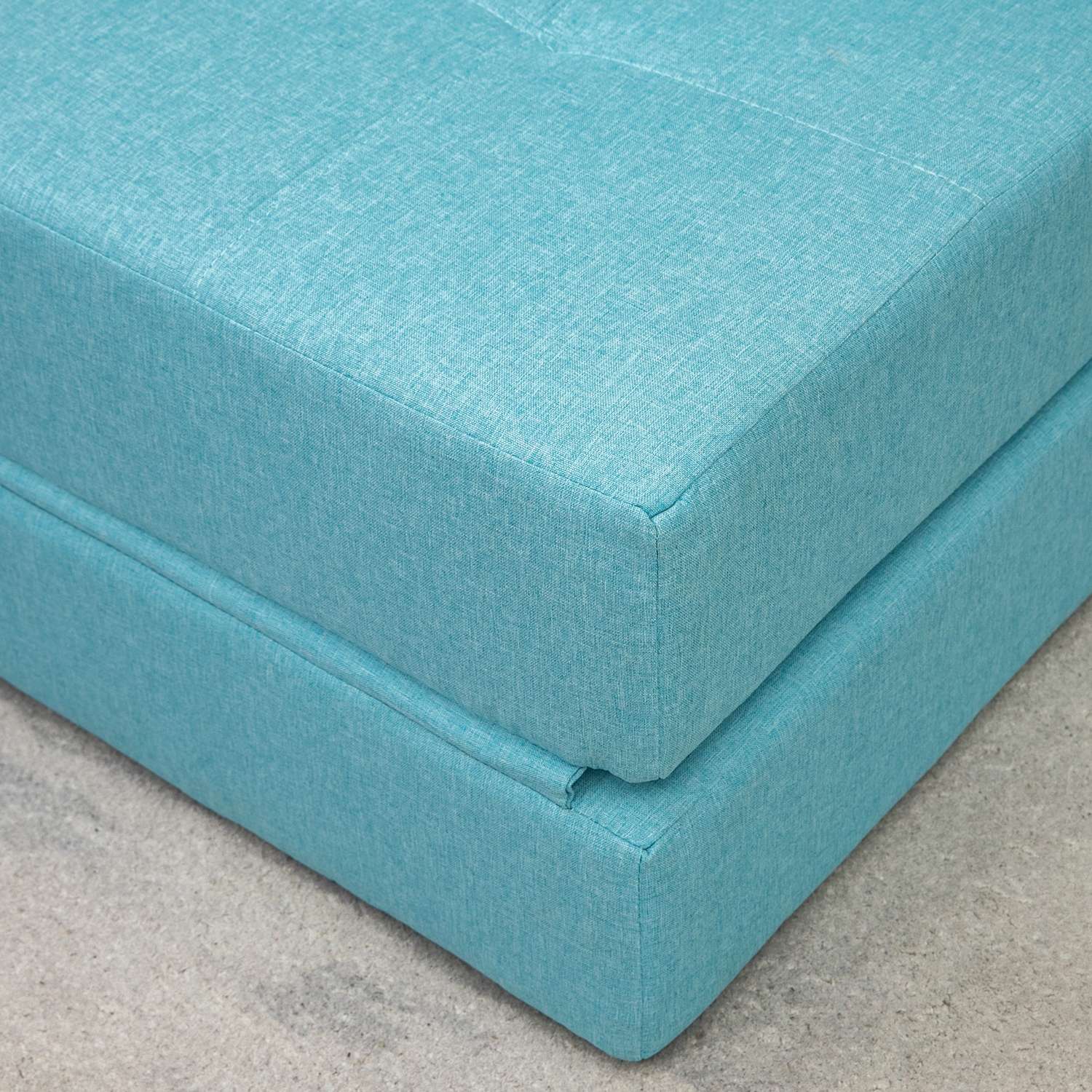 Hopfällbar bäddsoffa Stol, 2-i-1 gästsäng med kuddar, blå