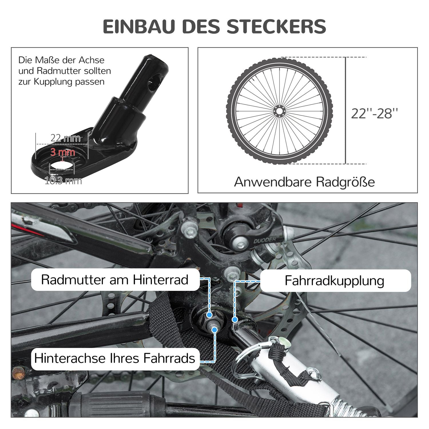 Hopfällbar hundcykelvagn med nätfönster och reflexer