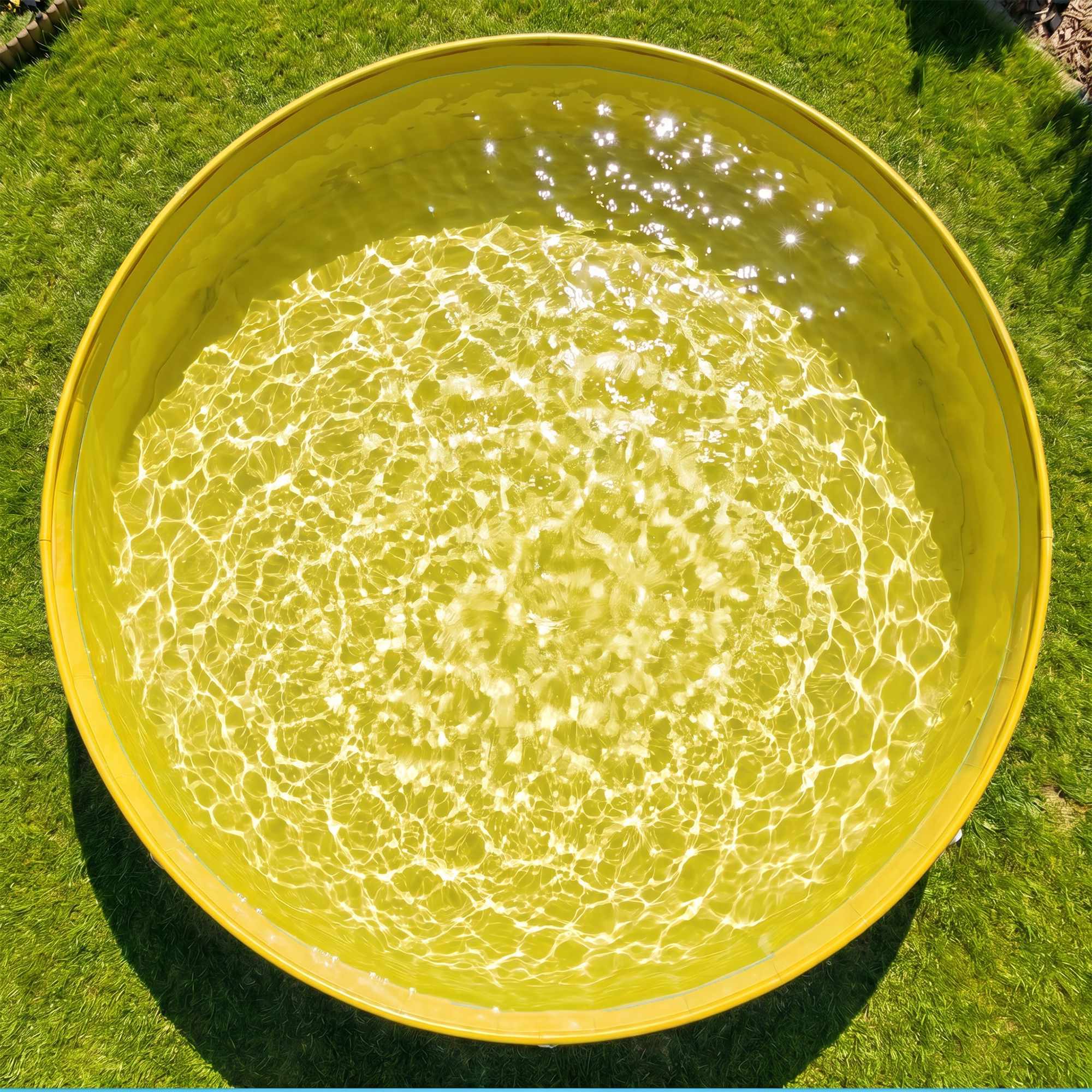 Hopfällbar hundpool, halkfri botten, 120x30 cm