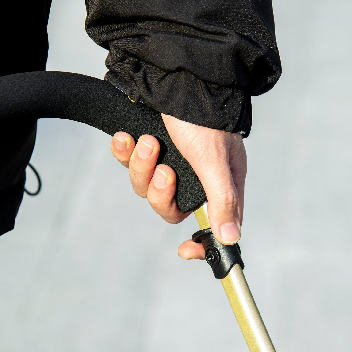 Hopfällbar hundvagn med kudde, nätfönster, Oxford-tyg