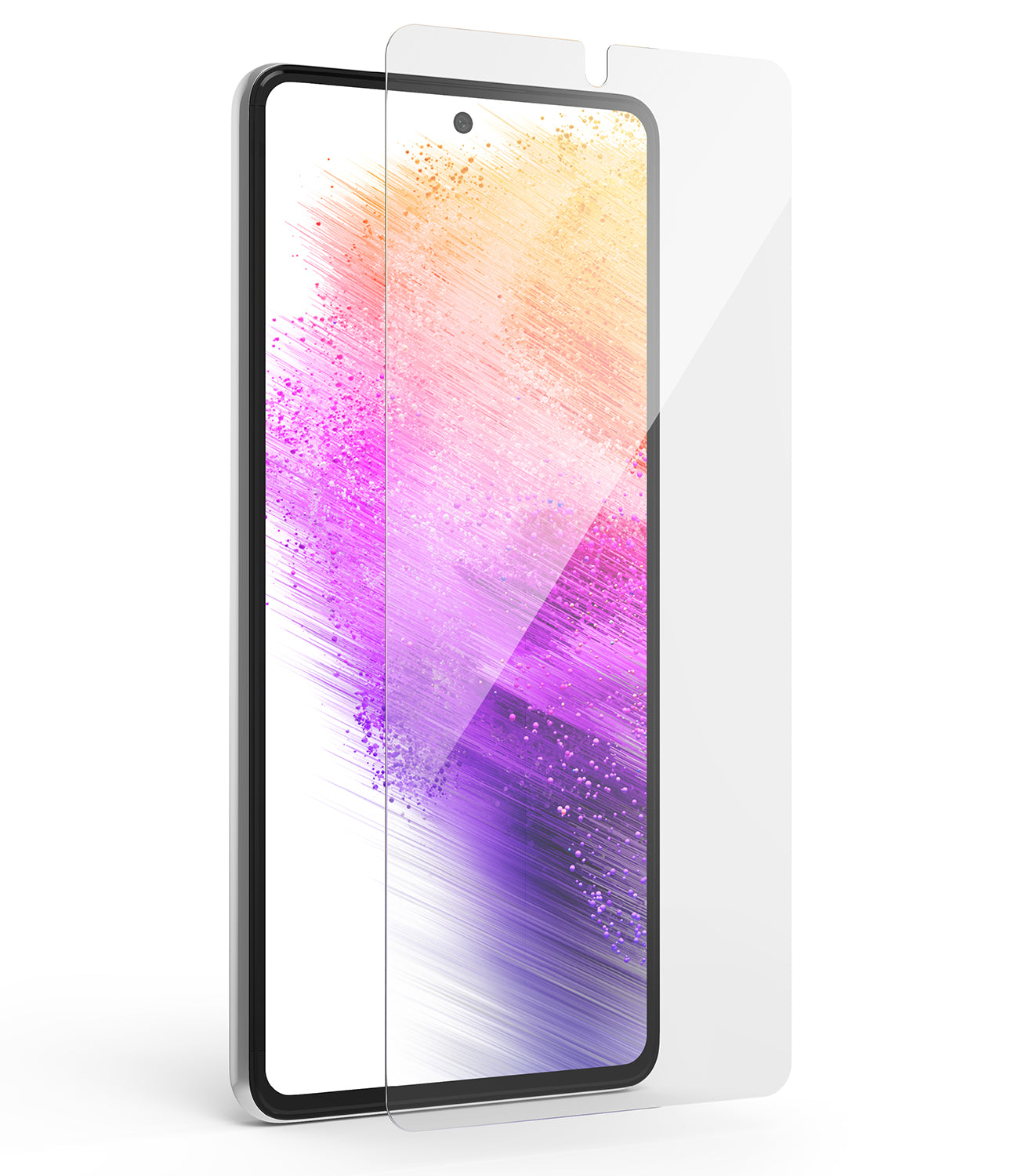 Härdat glas för Galaxy A73 5G Invisible Defender ID Glas 2,5D 0,33 mm