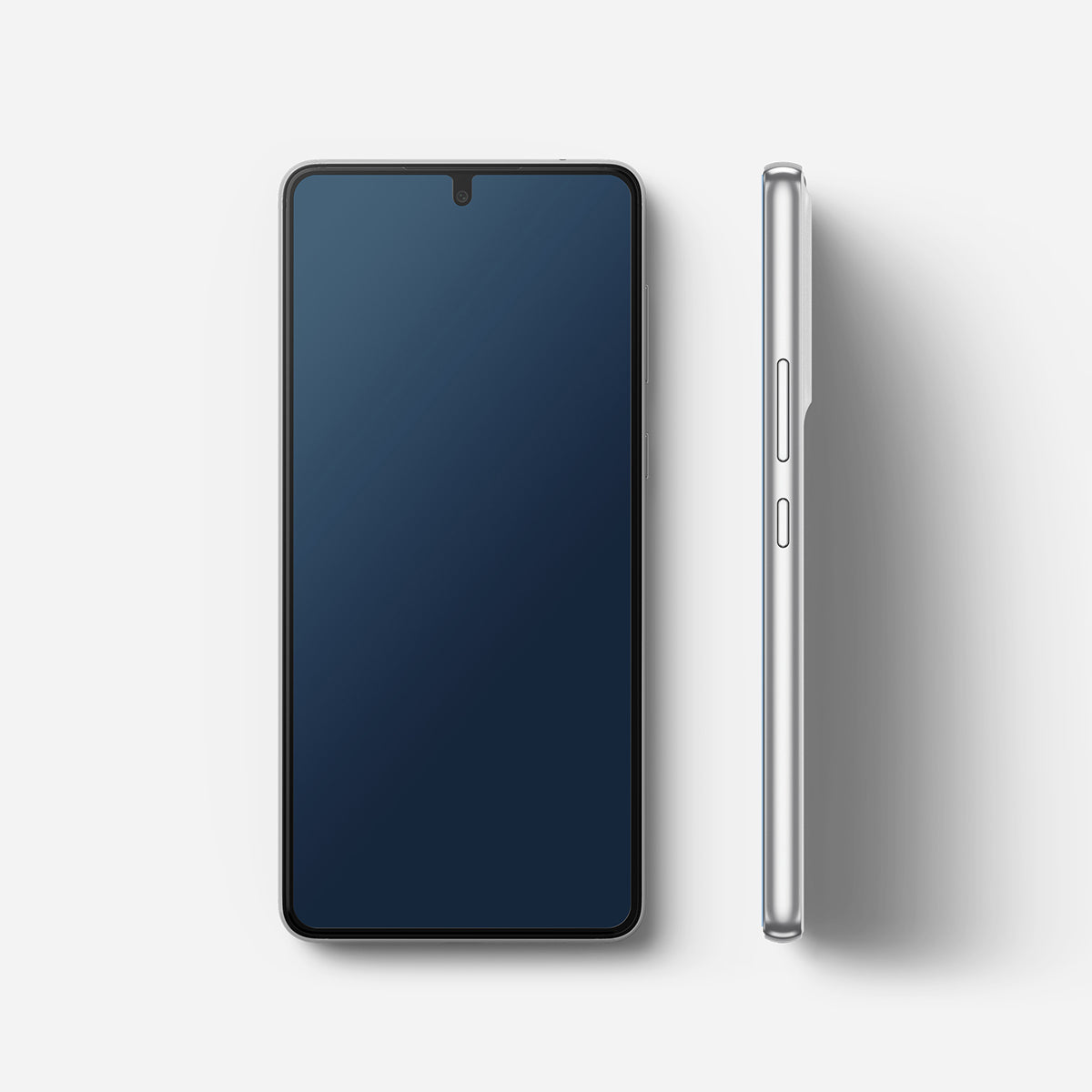 Härdat glas för Galaxy A73 5G Invisible Defender ID Glas 2,5D 0,33 mm