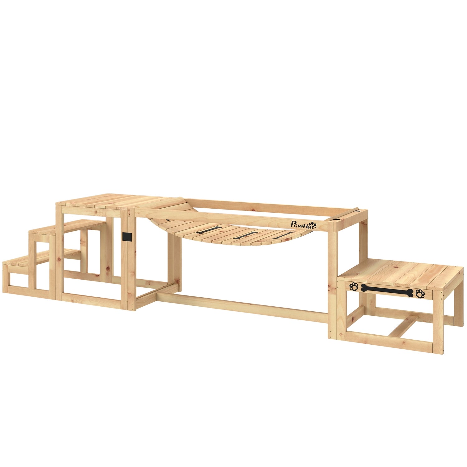 Hund Agility Set för stora hundar – Gran Wood, Set om 4