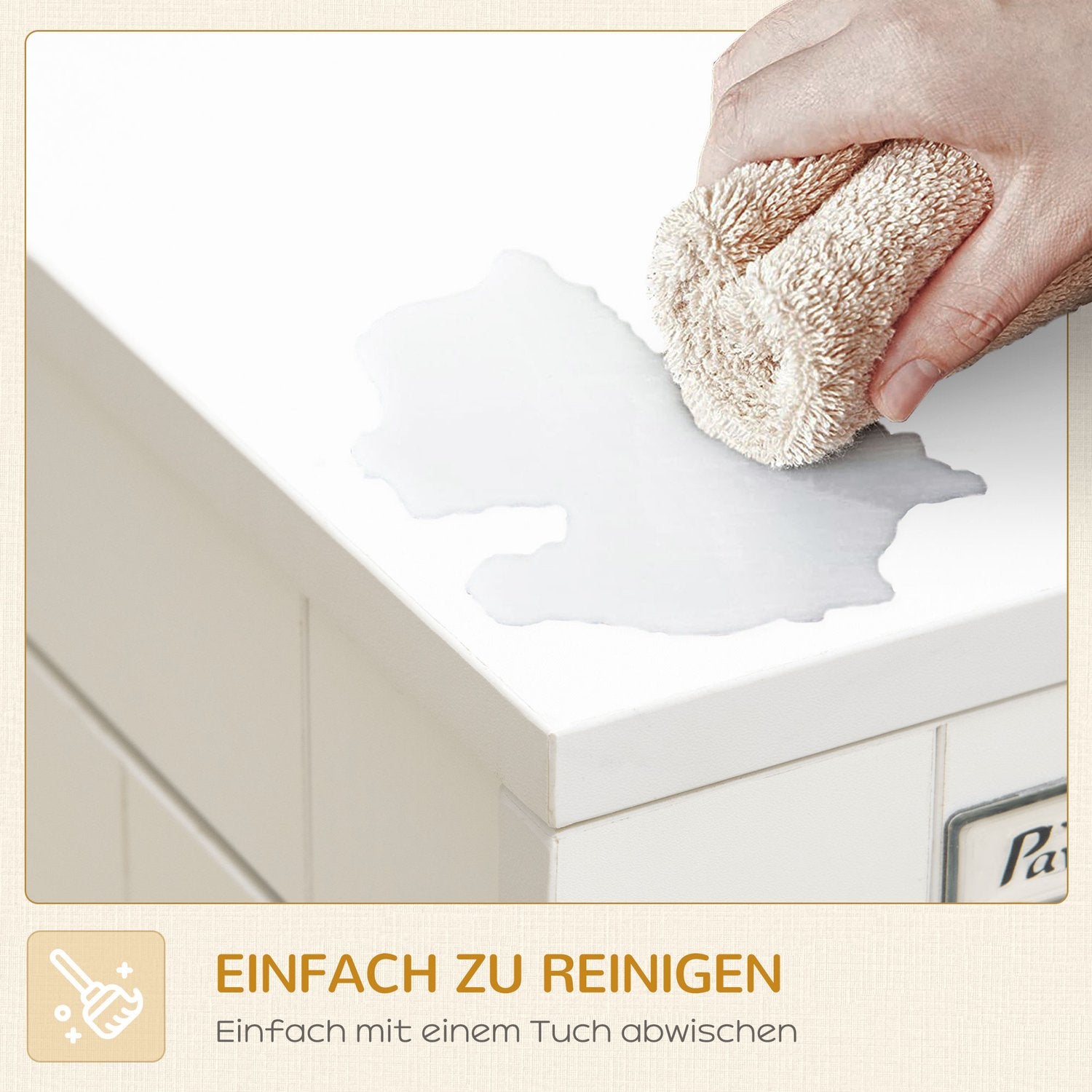 Hundbur med bordsskiva & kudde - inomhus, 2 dörrar, vit/svart