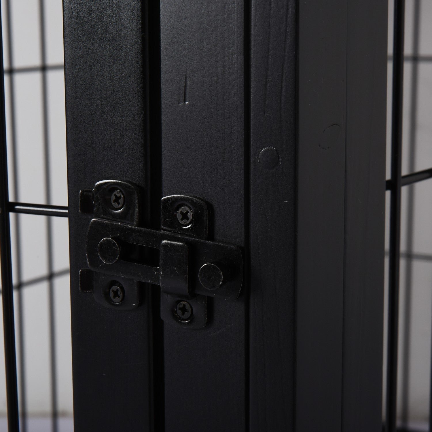 Hundhus inomhus med bordsskiva – Svart, 81x58,5x66 cm