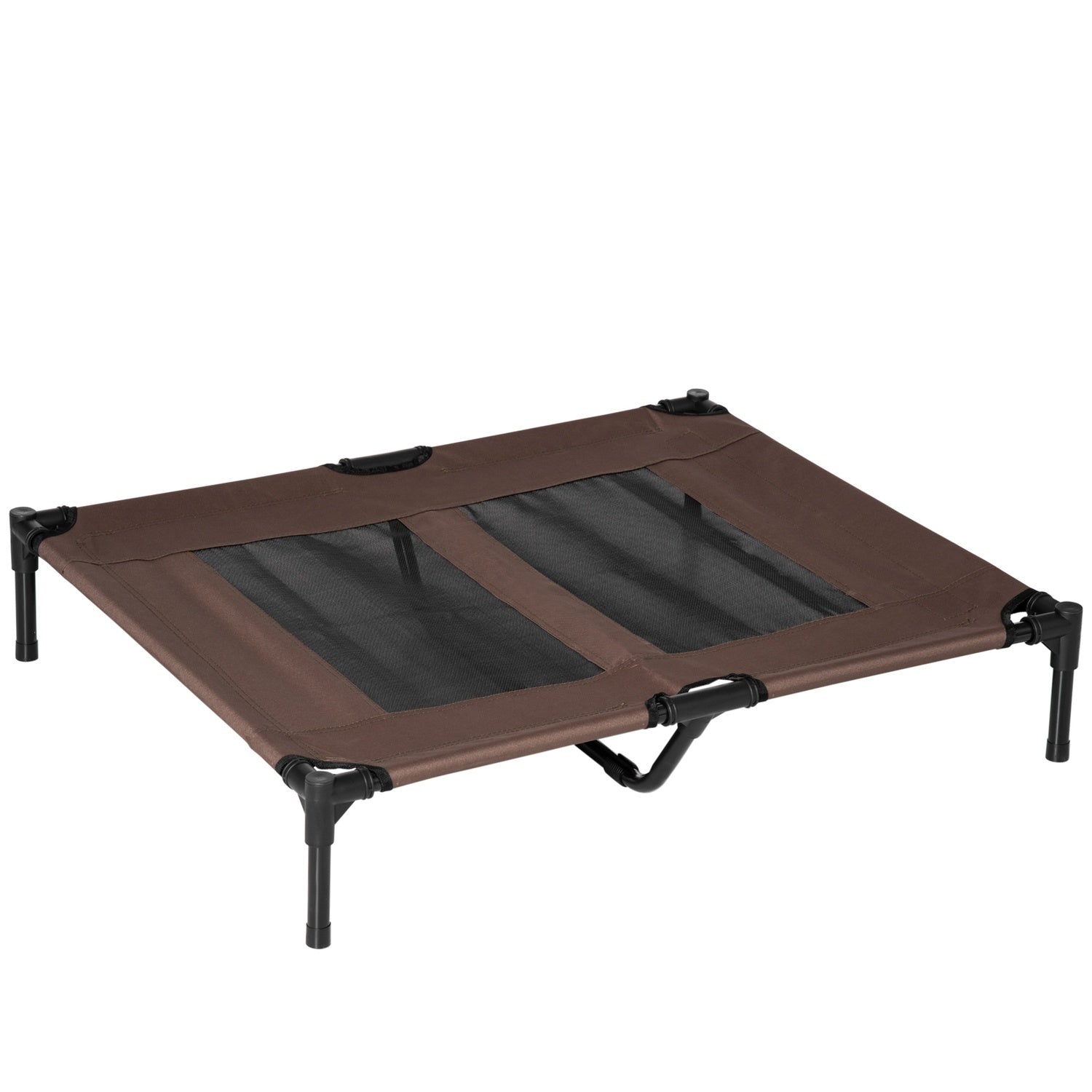 Hundsäng & bäddsoffa utomhus, kaffebrun, 92x76x18cm