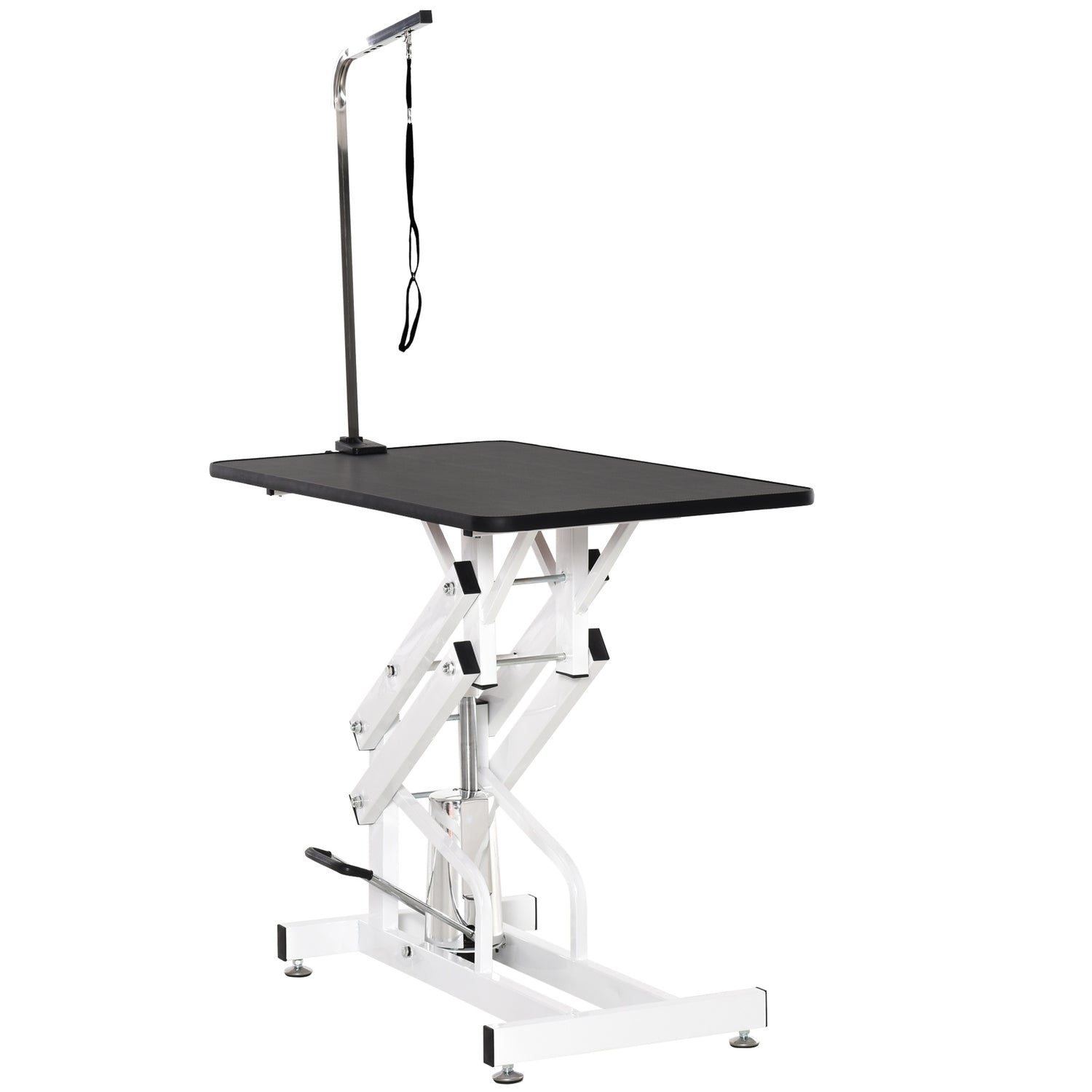 Hydrauliskt hundvårdsbord med klipparm