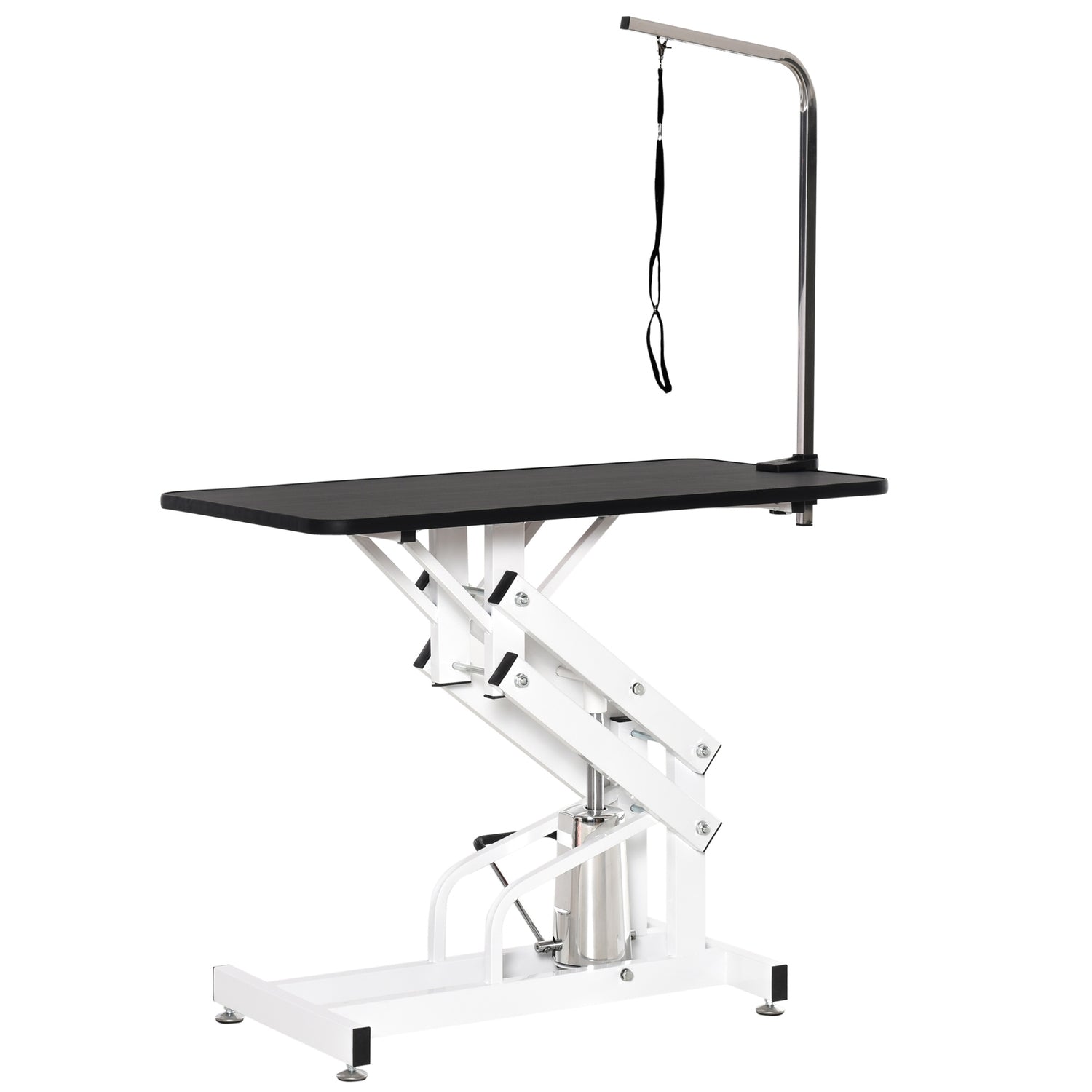 Hydrauliskt hundvårdsbord med klipparm