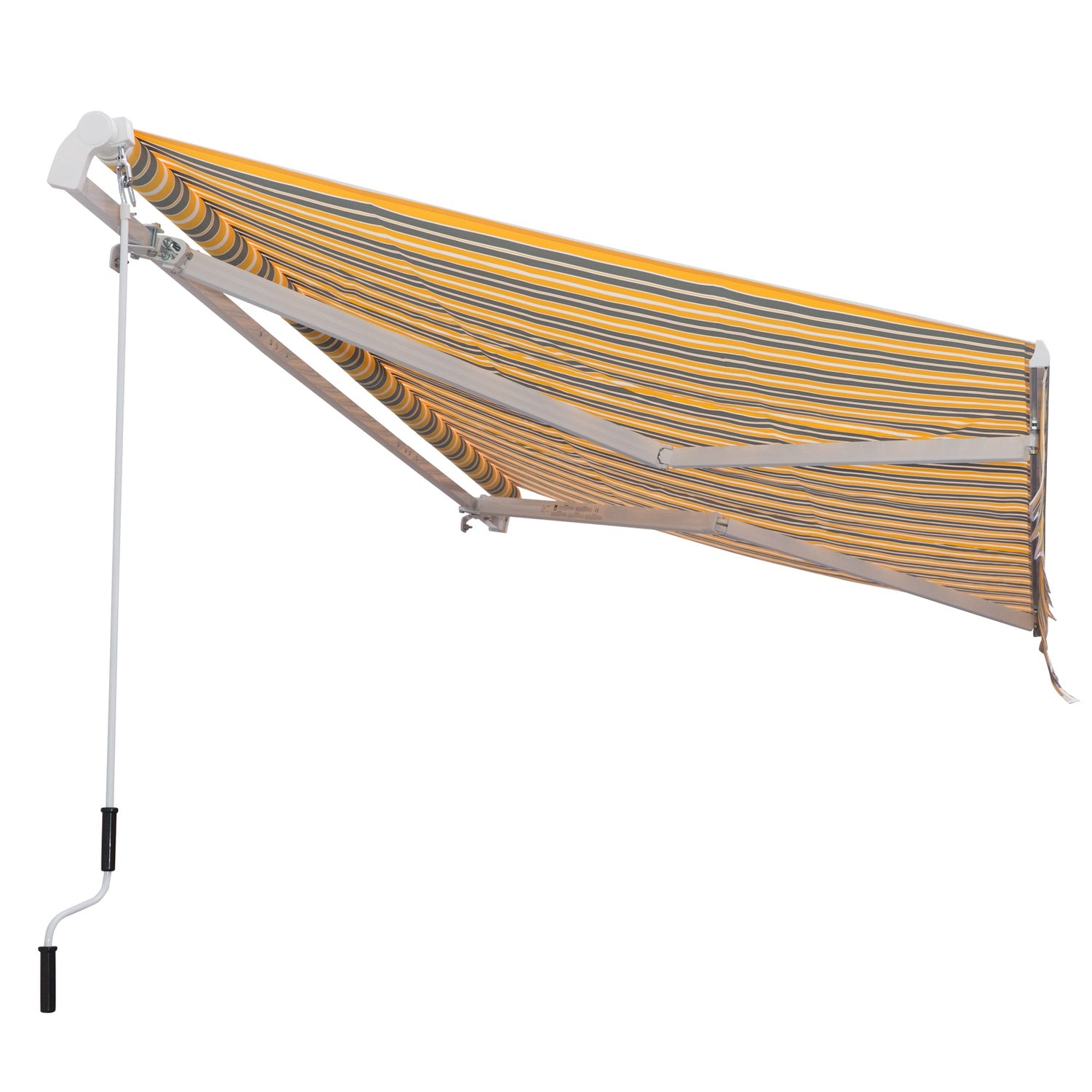 Infällbar soltält, 3,5X2,5M, gul/grå, UV-skydd