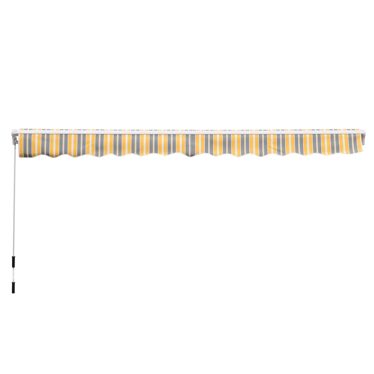 Infällbar soltält, 3,5X2,5M, gul/grå, UV-skydd