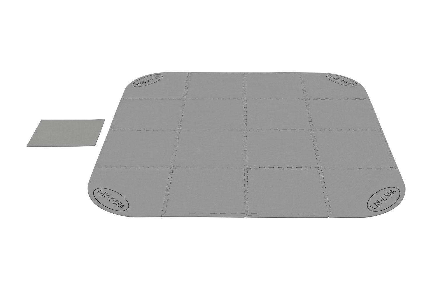 Jacuzzimatta 196x196cm Slitstark polyeten för alla SPA