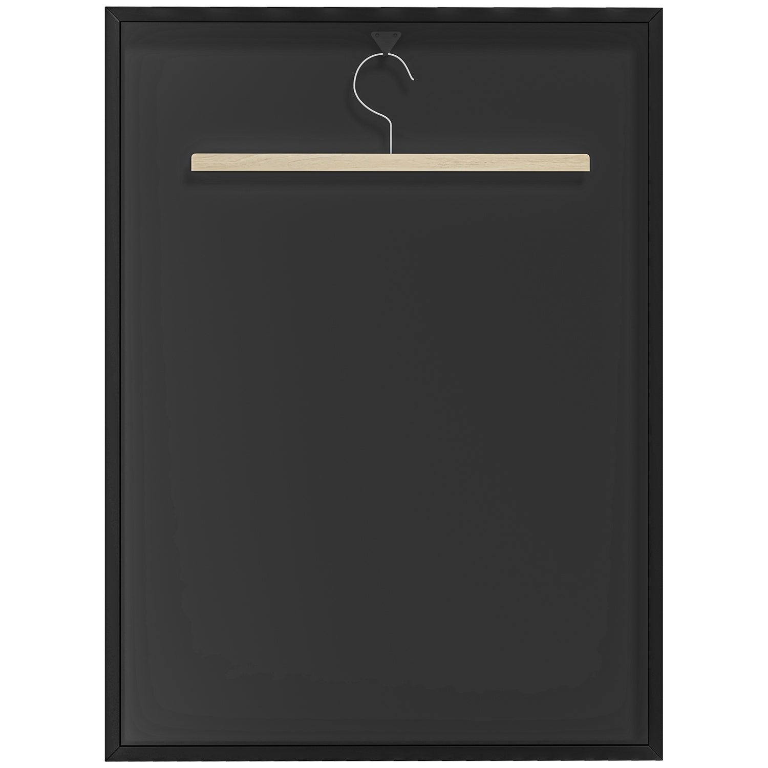 Jersey-displayram, svart aluminium, UV-beständig akryl